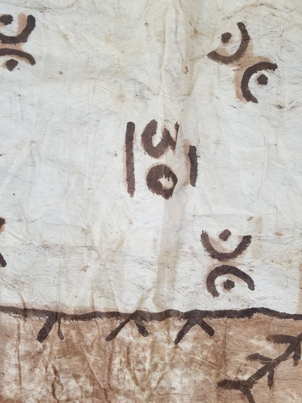 Antique Traditional Polynesian Tapa Bark Cloth 417x244cm