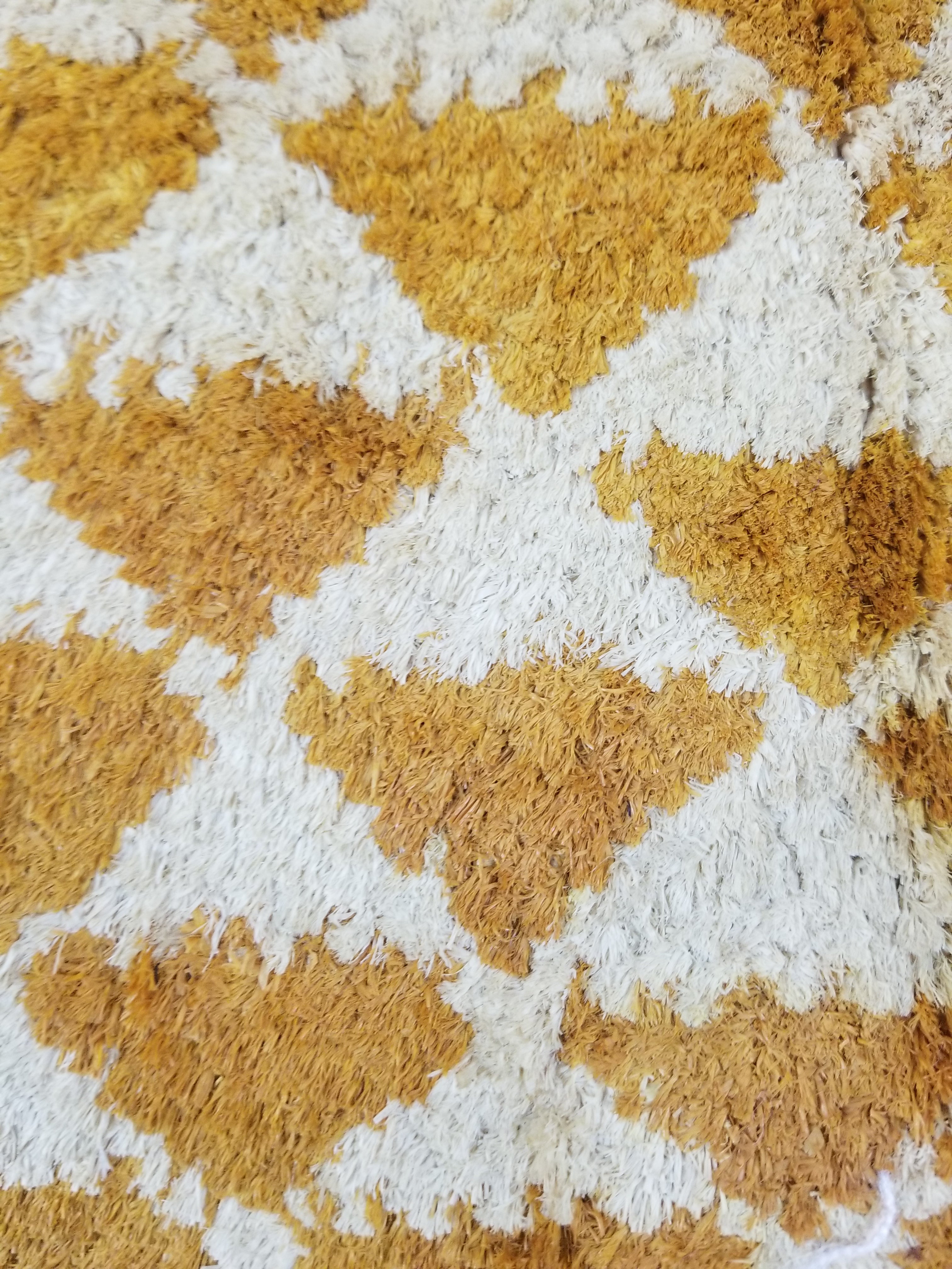 Vintage African Handwoven Kuba Cloth Raffia Textile Panel 75x63cm