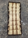 Antique Traditional Navajo Handwoven Native American Wool Rug 48x19in
