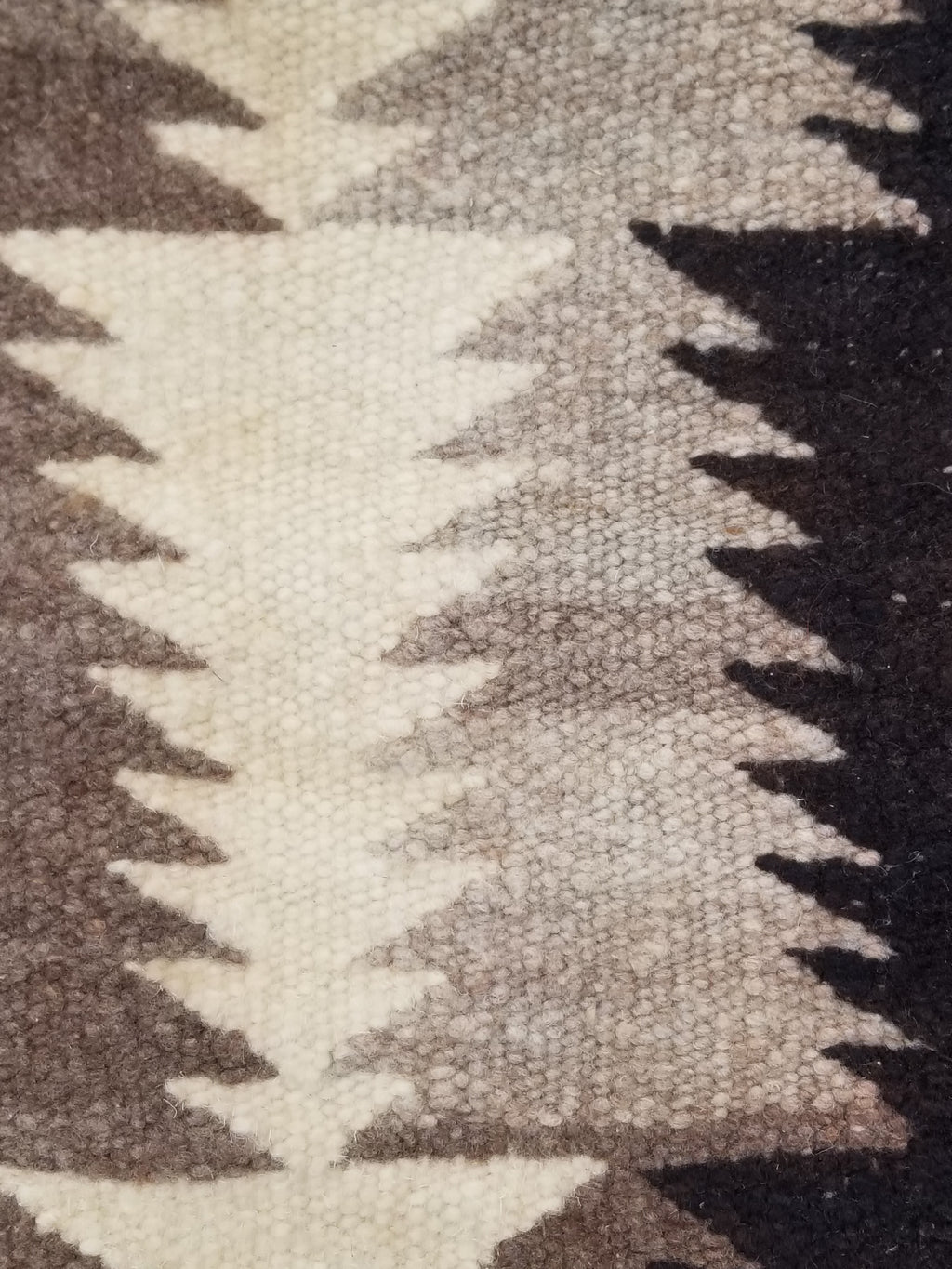 Antique Traditional Navajo Handwoven Native American Wool Rug 48x19in