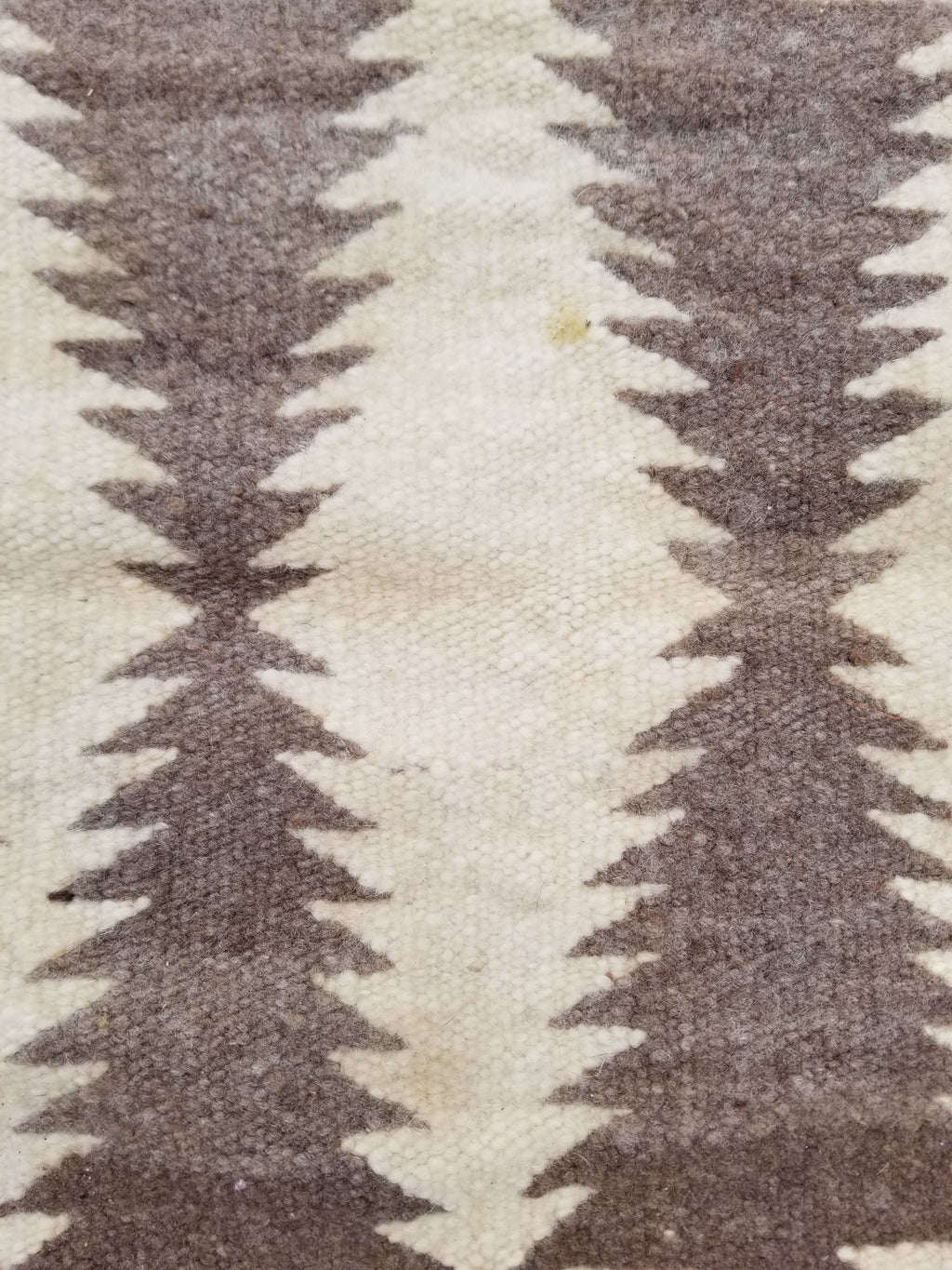 Antique Traditional Navajo Handwoven Native American Wool Rug 48x19in