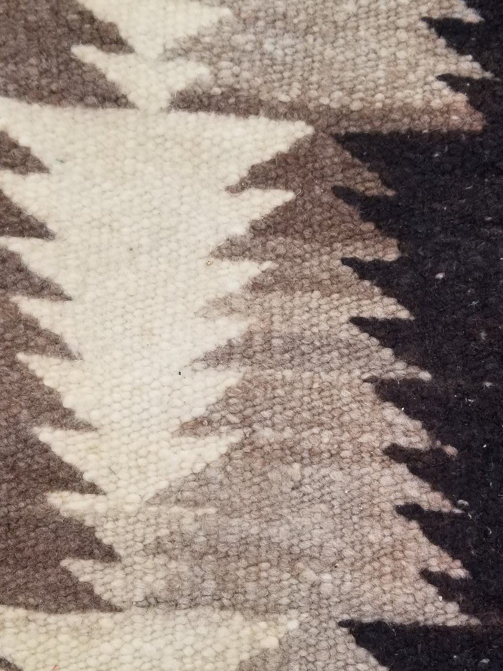 Antique Traditional Navajo Handwoven Native American Wool Rug 48x19in