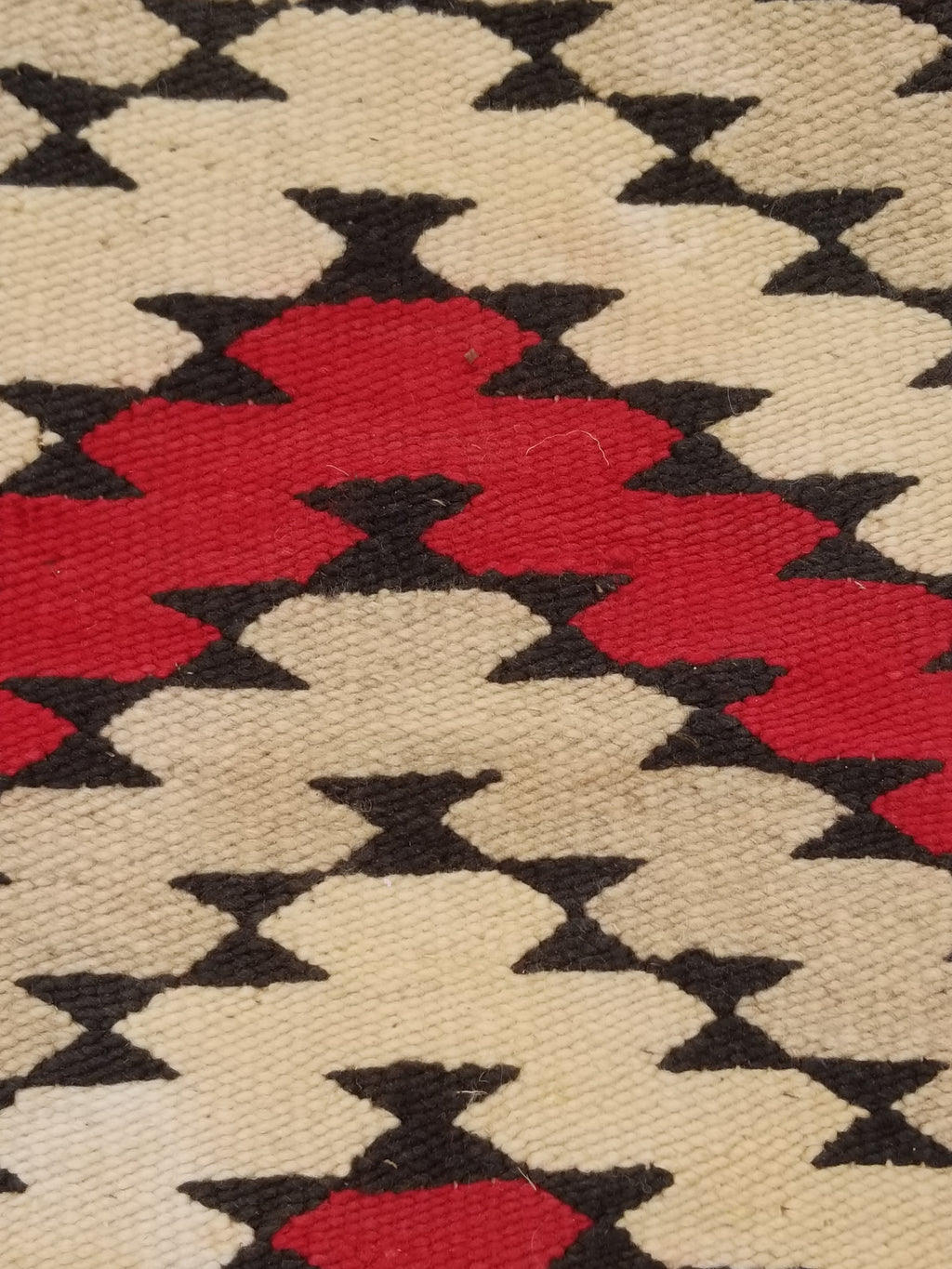 Antique Navajo Handwoven Native American Klagetoh Rug Wool Blanket 60x29in
