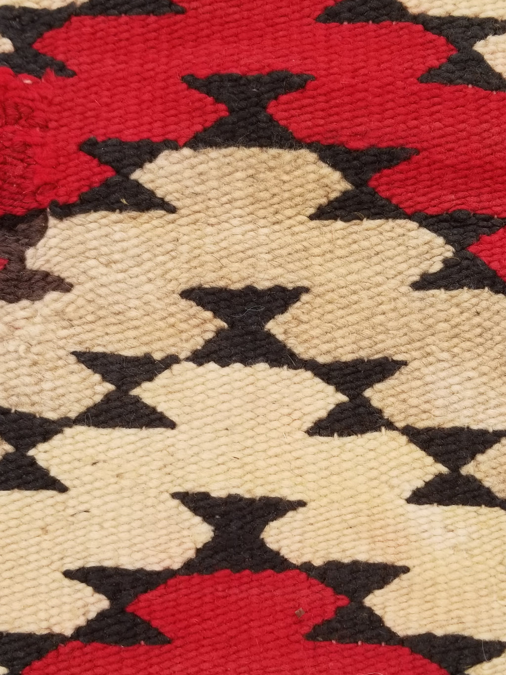 Antique Navajo Handwoven Native American Klagetoh Rug Wool Blanket 60x29in