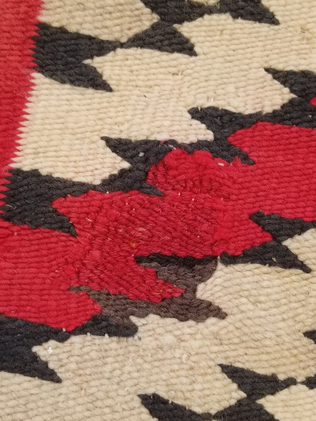 Antique Navajo Handwoven Native American Klagetoh Rug Wool Blanket 60x29in