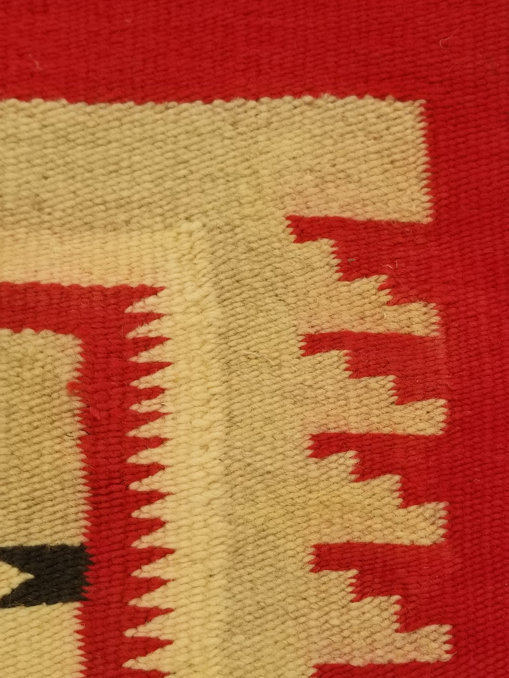 Antique Navajo Handwoven Native American Klagetoh Rug Wool Blanket 60x29in