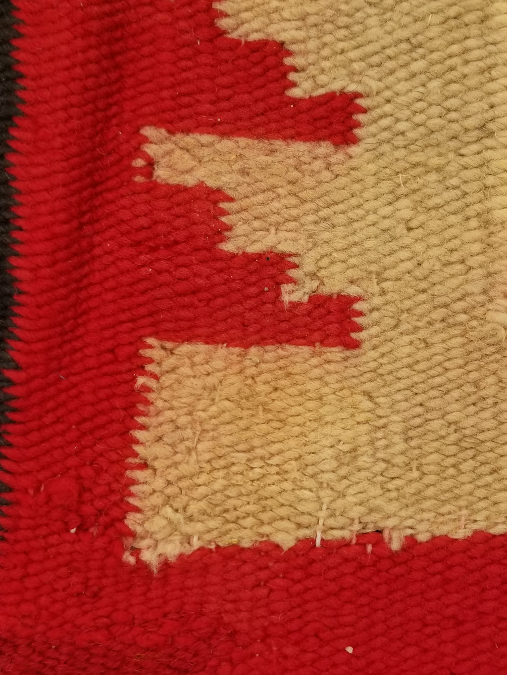 Antique Navajo Handwoven Native American Klagetoh Rug Wool Blanket 60x29in