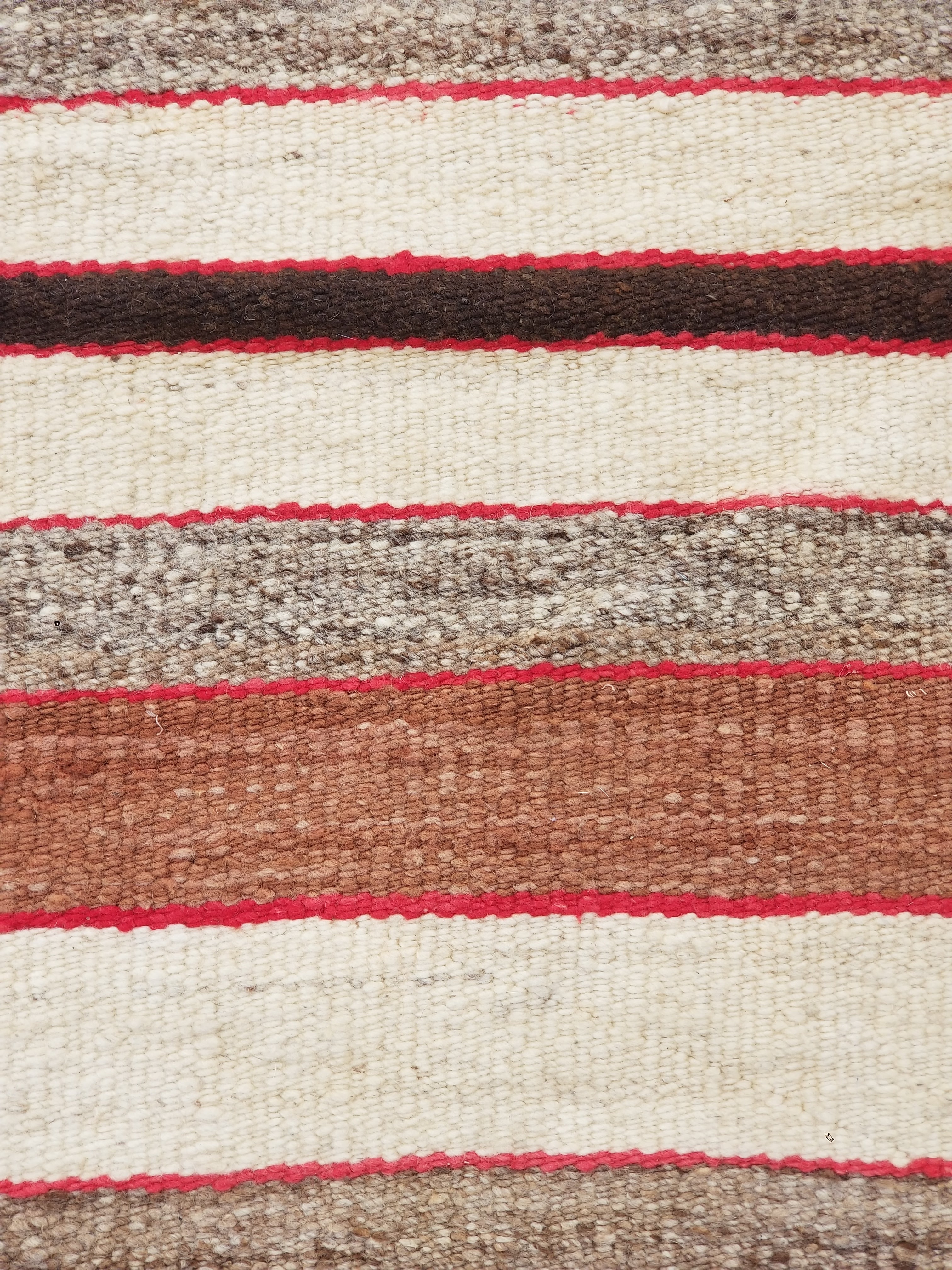 Antique Handwoven Native American Indian Navajo Saddle Blanket Wool Rug 33x30in