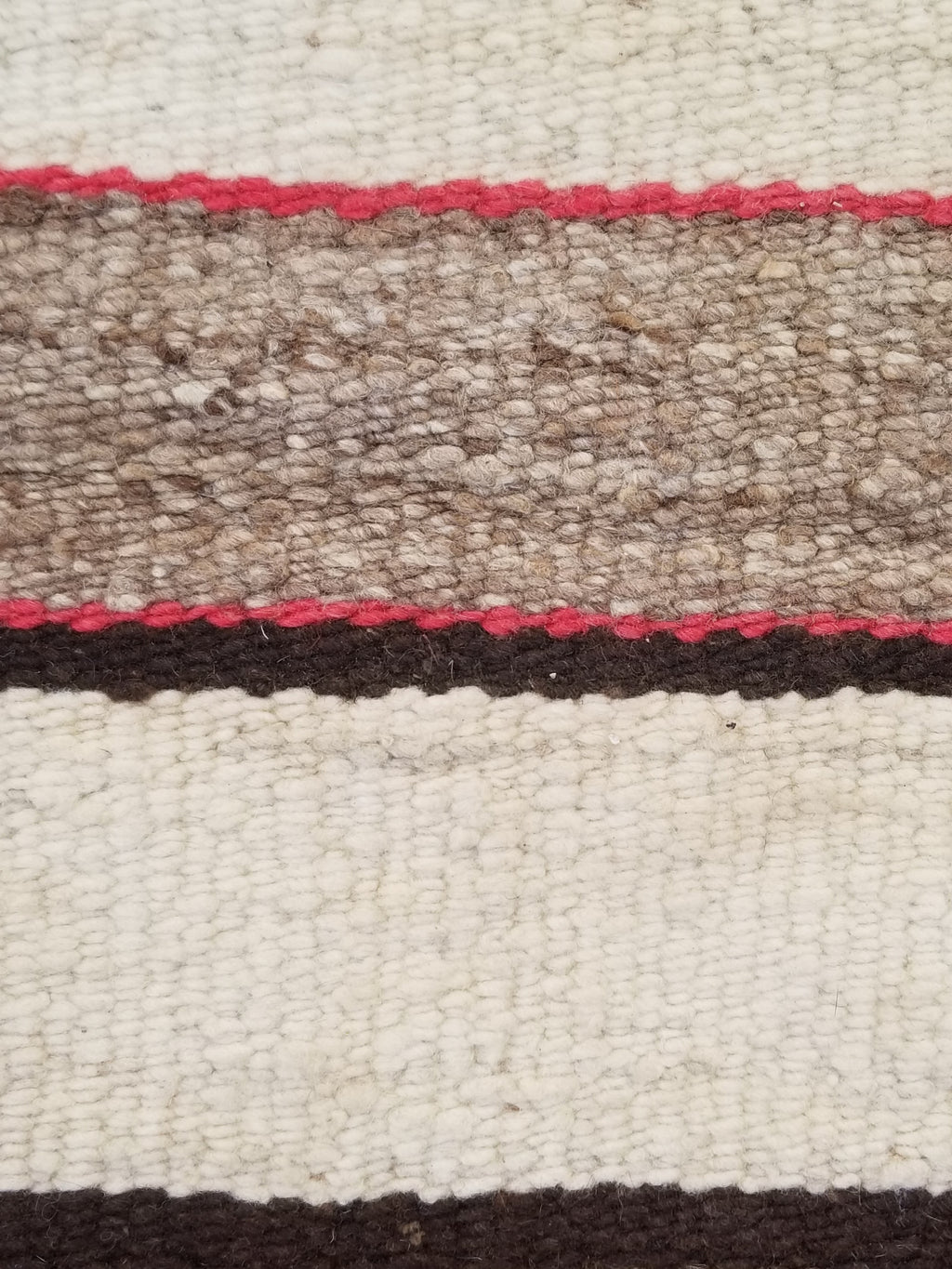 Antique Handwoven Native American Indian Navajo Saddle Blanket Wool Rug 33x30in