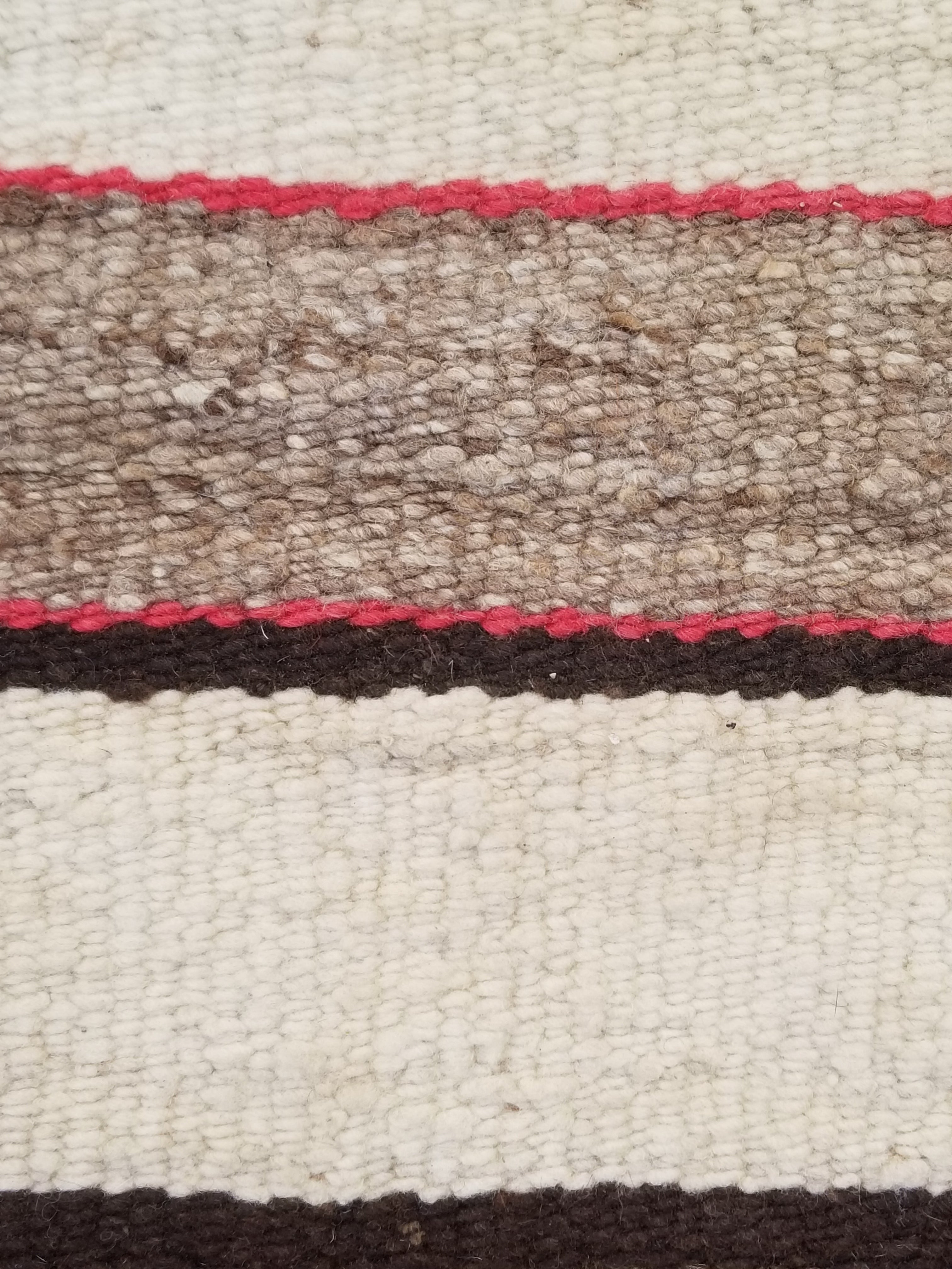 Antique Handwoven Native American Indian Navajo Saddle Blanket Wool Rug 33x30in