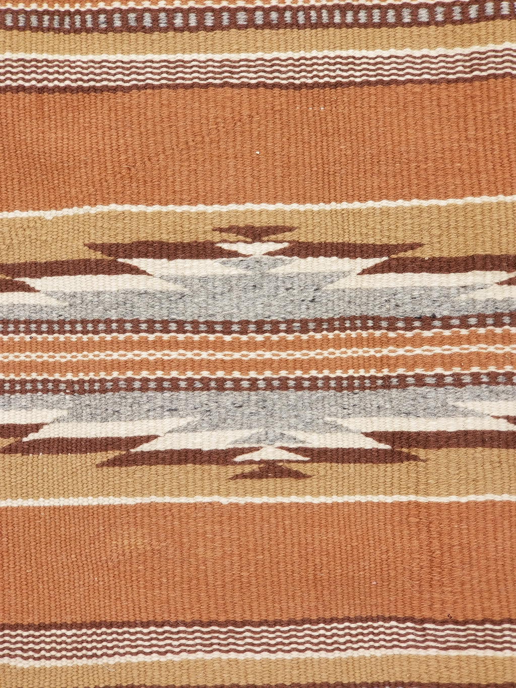 Antique Navajo Handwoven Native American Ganado Style Motifs Wool Rug