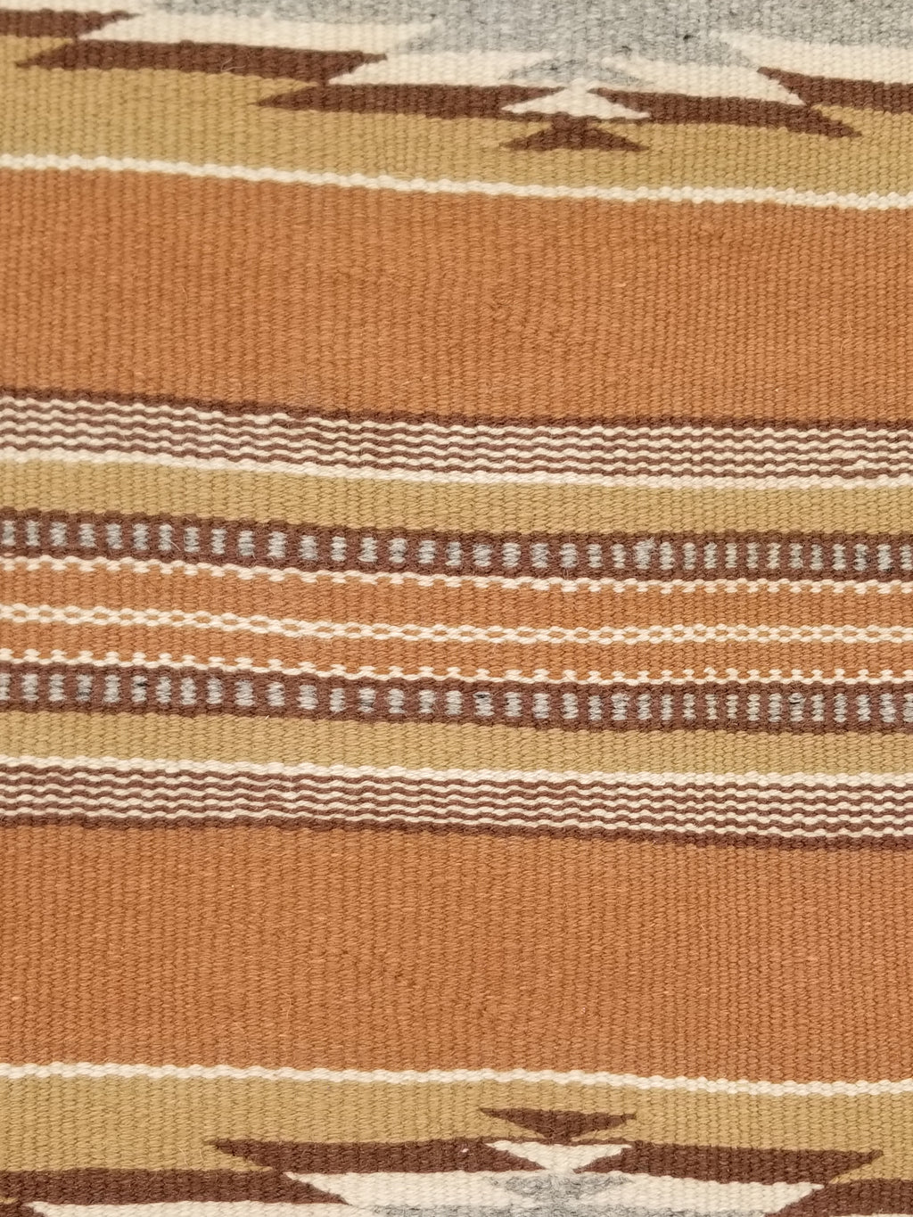 Antique Navajo Handwoven Native American Ganado Style Motifs Wool Rug