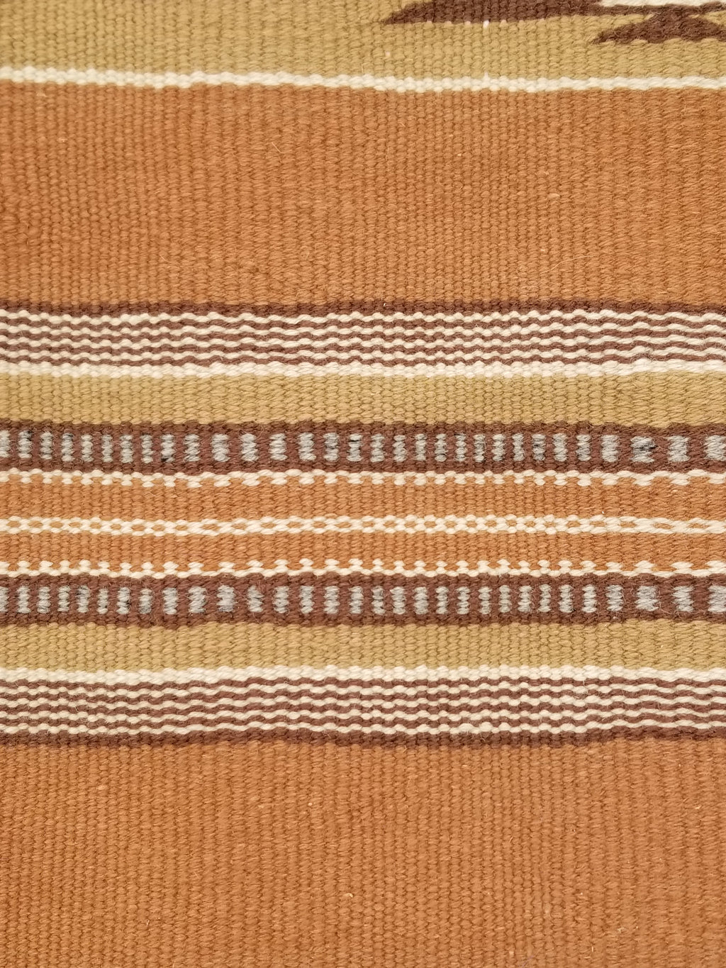 Antique Navajo Handwoven Native American Ganado Style Motifs Wool Rug