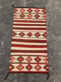 Antique Navajo Handwoven Native American Klagetoh Style Wool Rug 60x30in