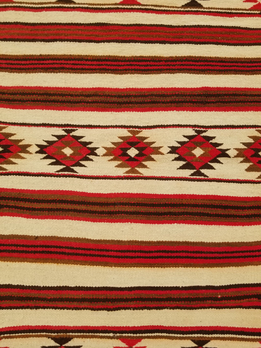 Antique Navajo Handwoven Native American Klagetoh Style Wool Rug 60x30in