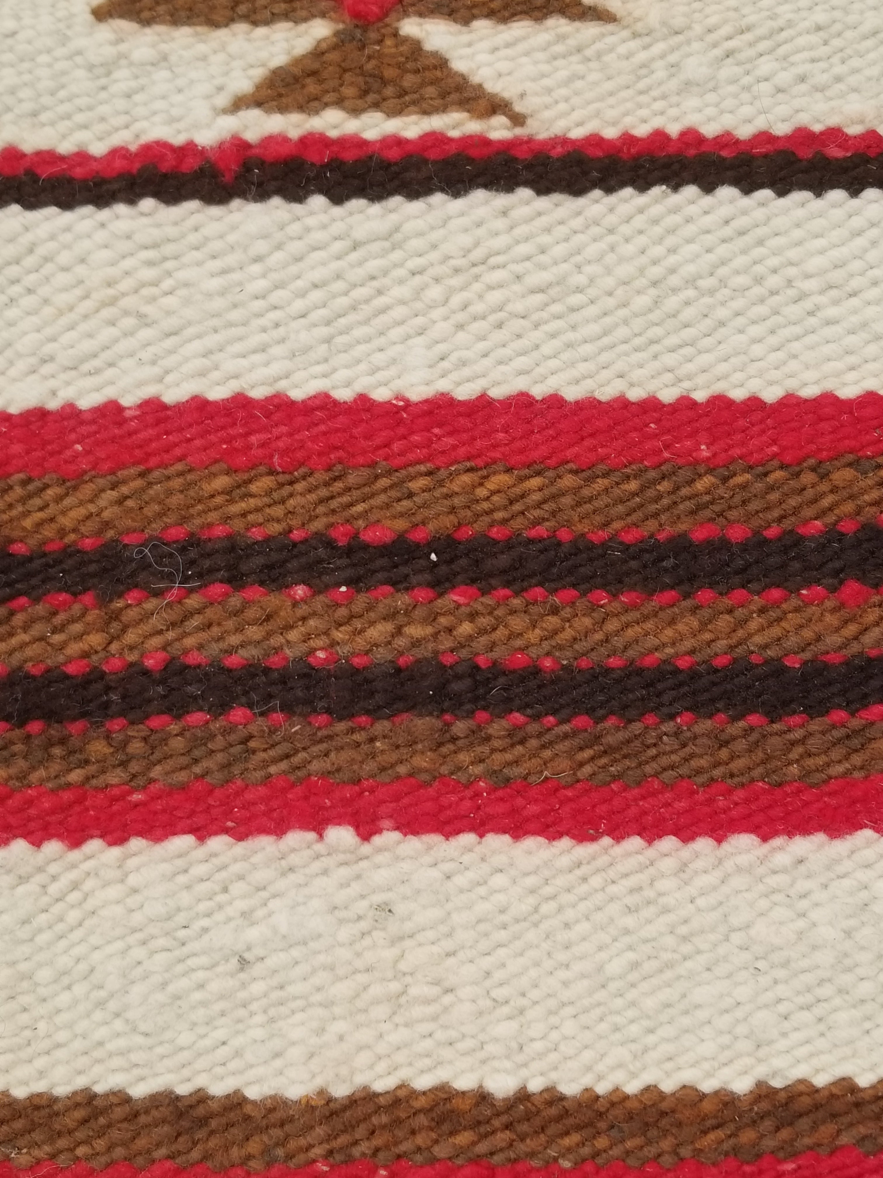 Antique Navajo Handwoven Native American Klagetoh Style Wool Rug 60x30in