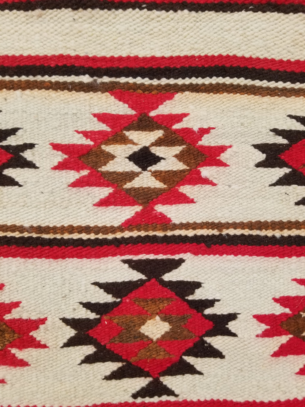 Antique Navajo Handwoven Native American Klagetoh Style Wool Rug 60x30in