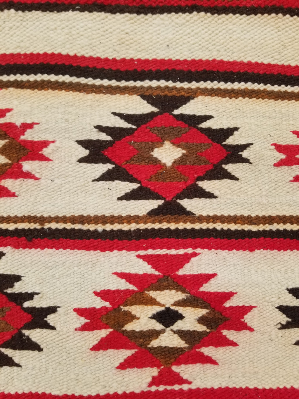 Antique Navajo Handwoven Native American Klagetoh Style Wool Rug 60x30in