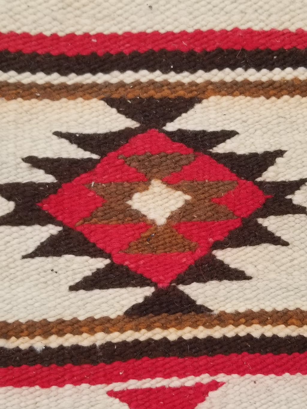 Antique Navajo Handwoven Native American Klagetoh Style Wool Rug 60x30in