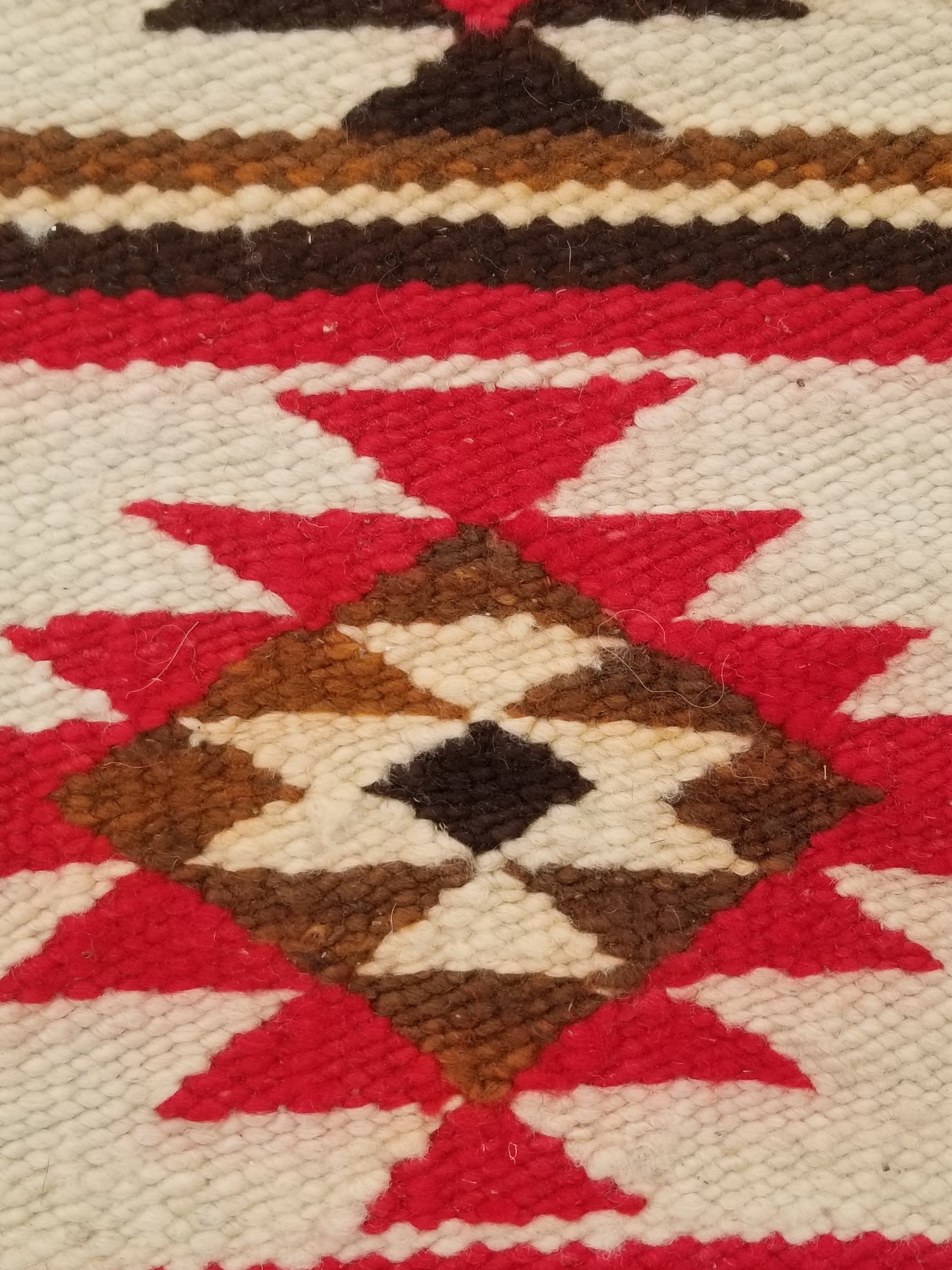 Antique Navajo Handwoven Native American Klagetoh Style Wool Rug 60x30in