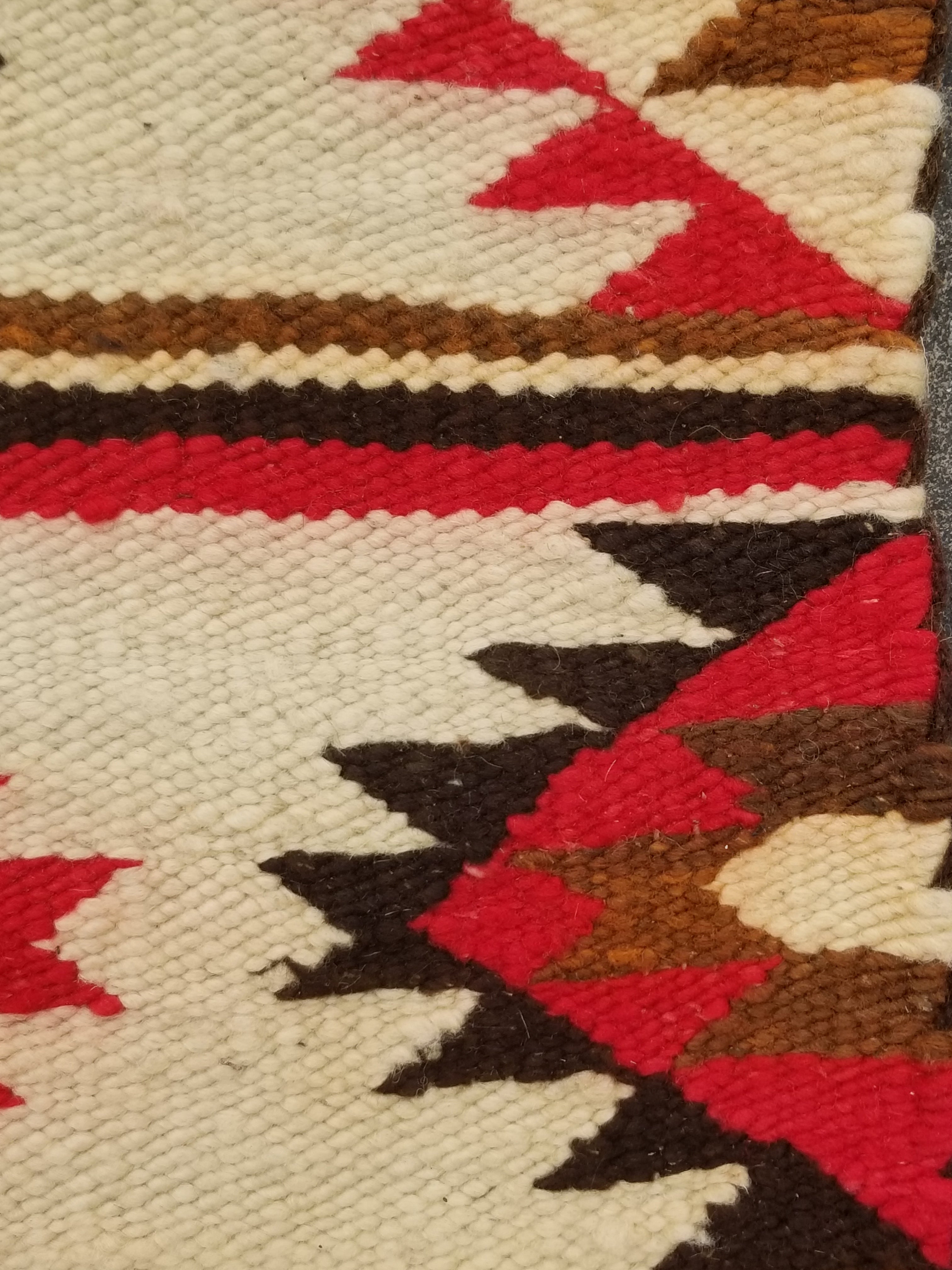Antique Navajo Handwoven Native American Klagetoh Style Wool Rug 60x30in