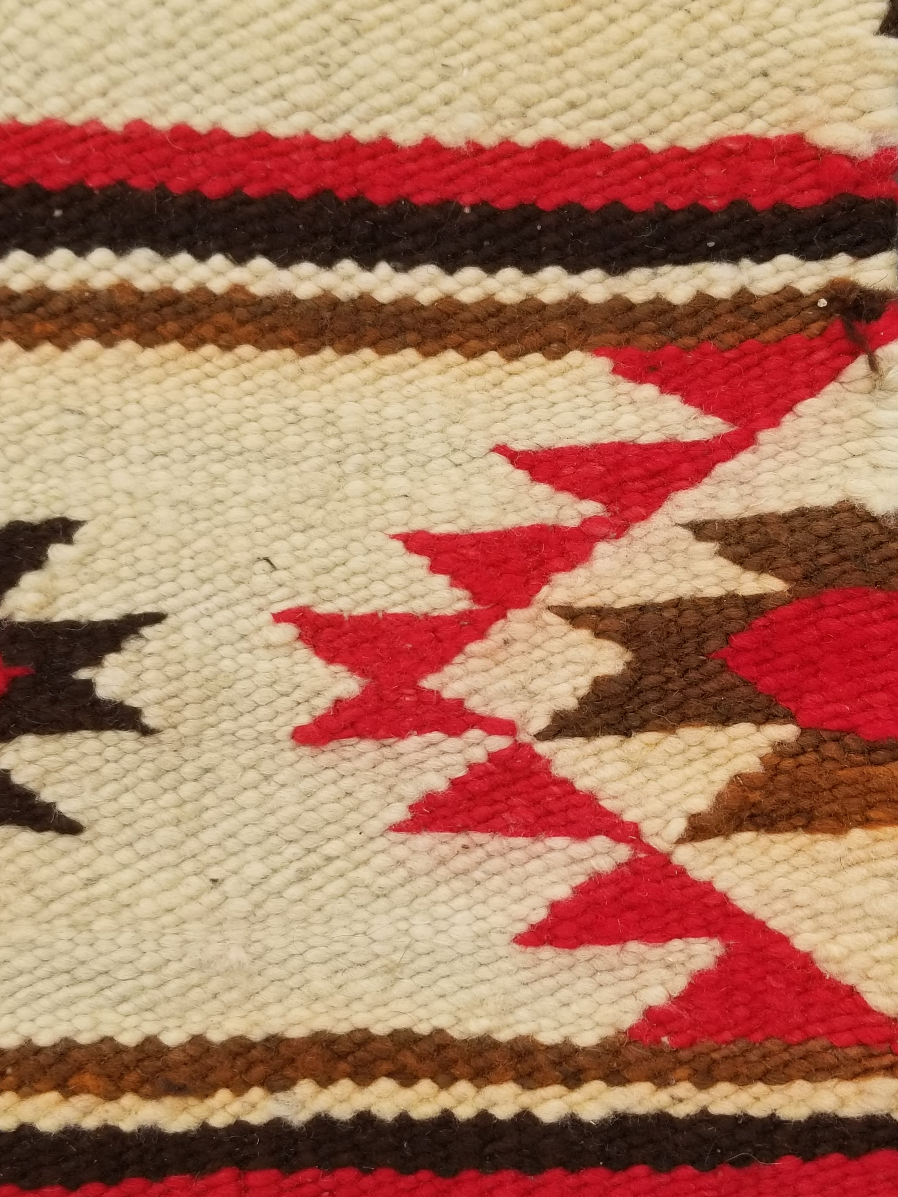Antique Navajo Handwoven Native American Klagetoh Style Wool Rug 60x30in