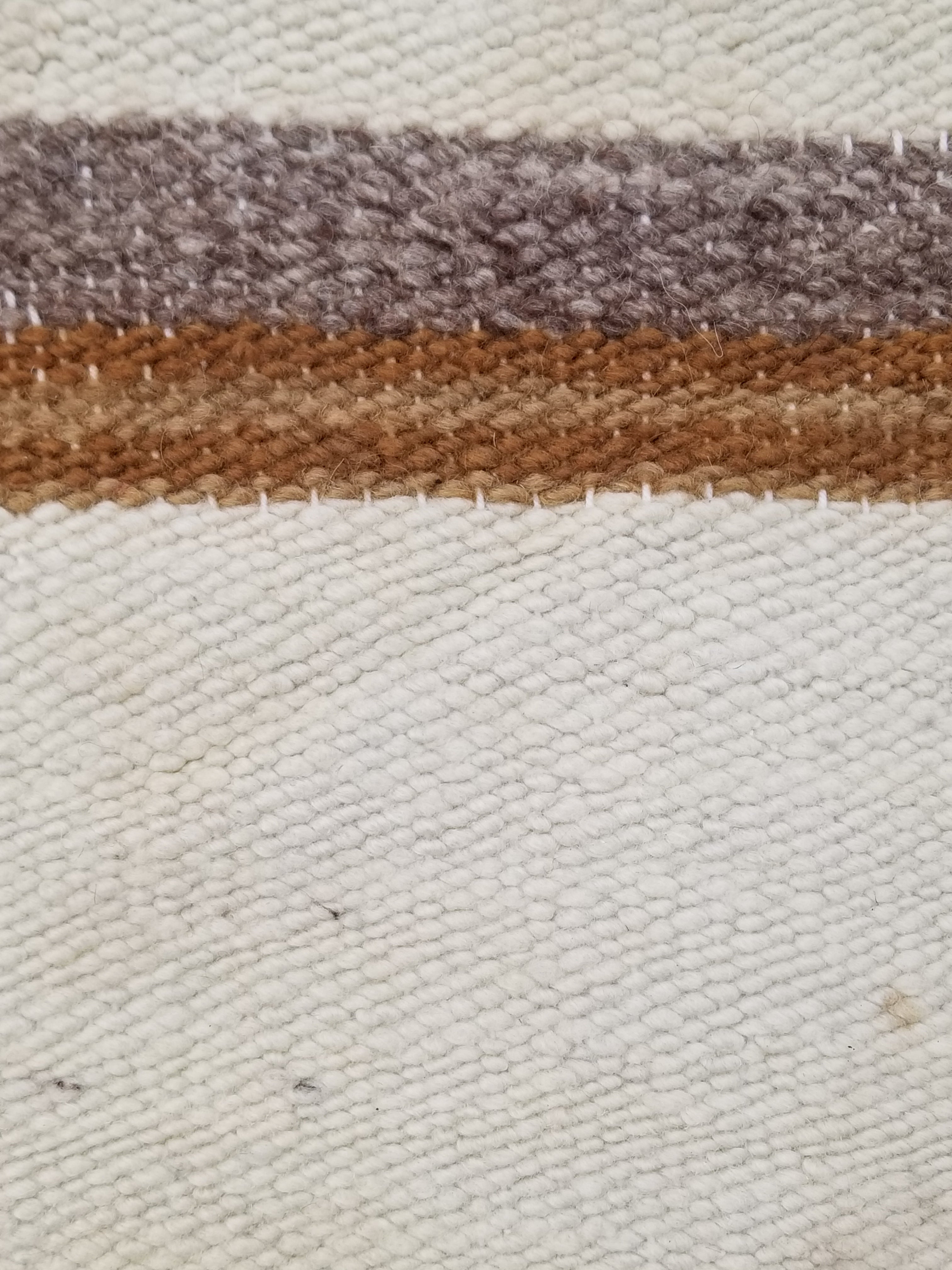 Antique Navajo Handwoven Native American Geometric Pattern Wool Rug 32x14in