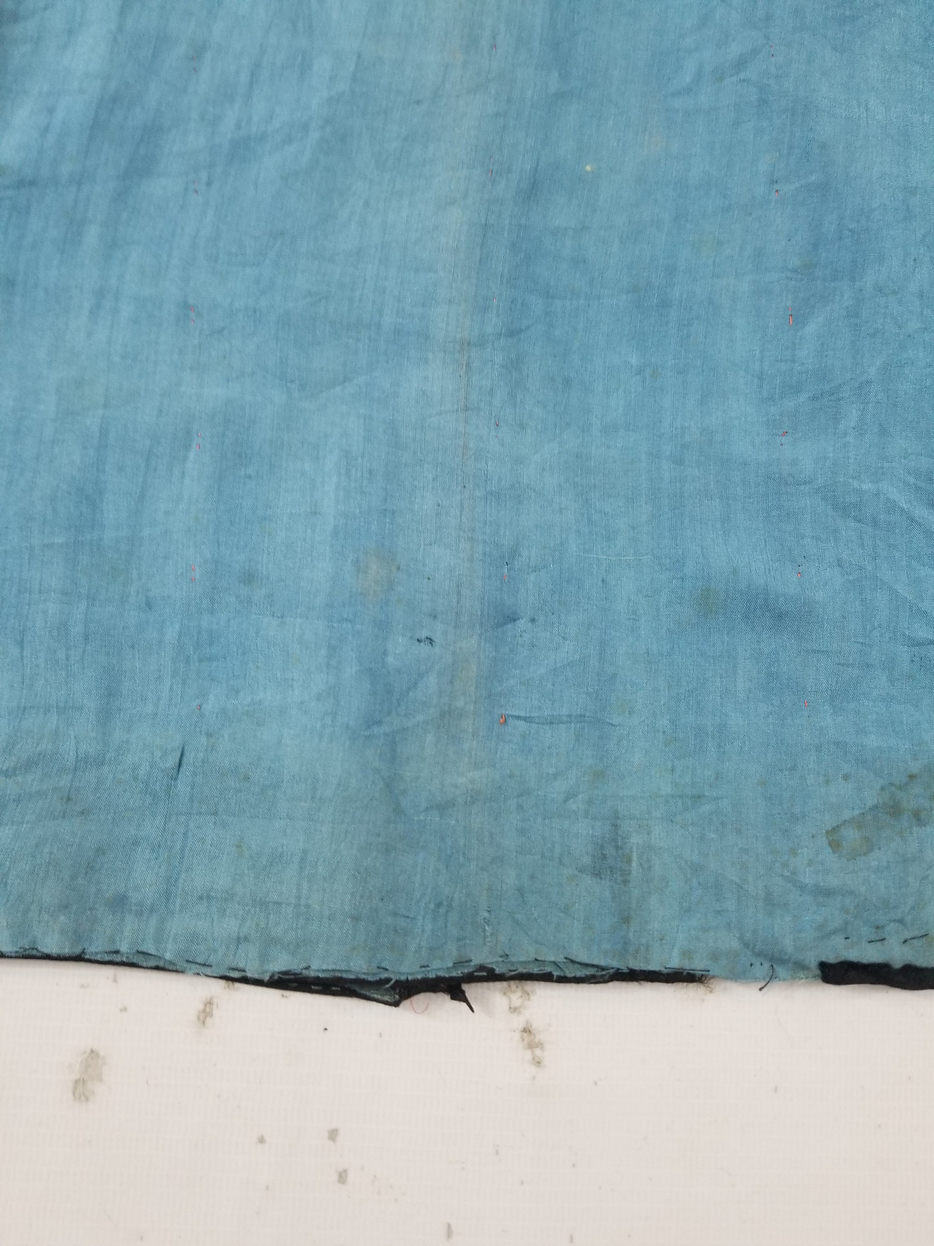 Don't buy, Test transaction. Antique Chinese Hand Embroidered Silk Qun Apron Skirt 118x89cm