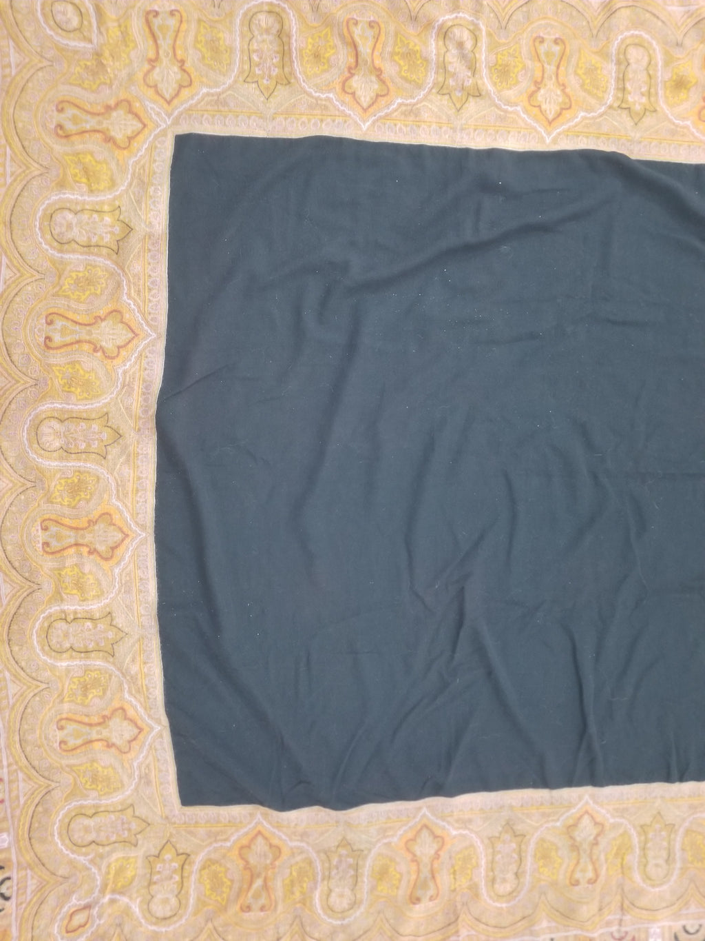 Antique 19thC Victorian Kashmiri Style Paisley Wool Shawl 275x148cm