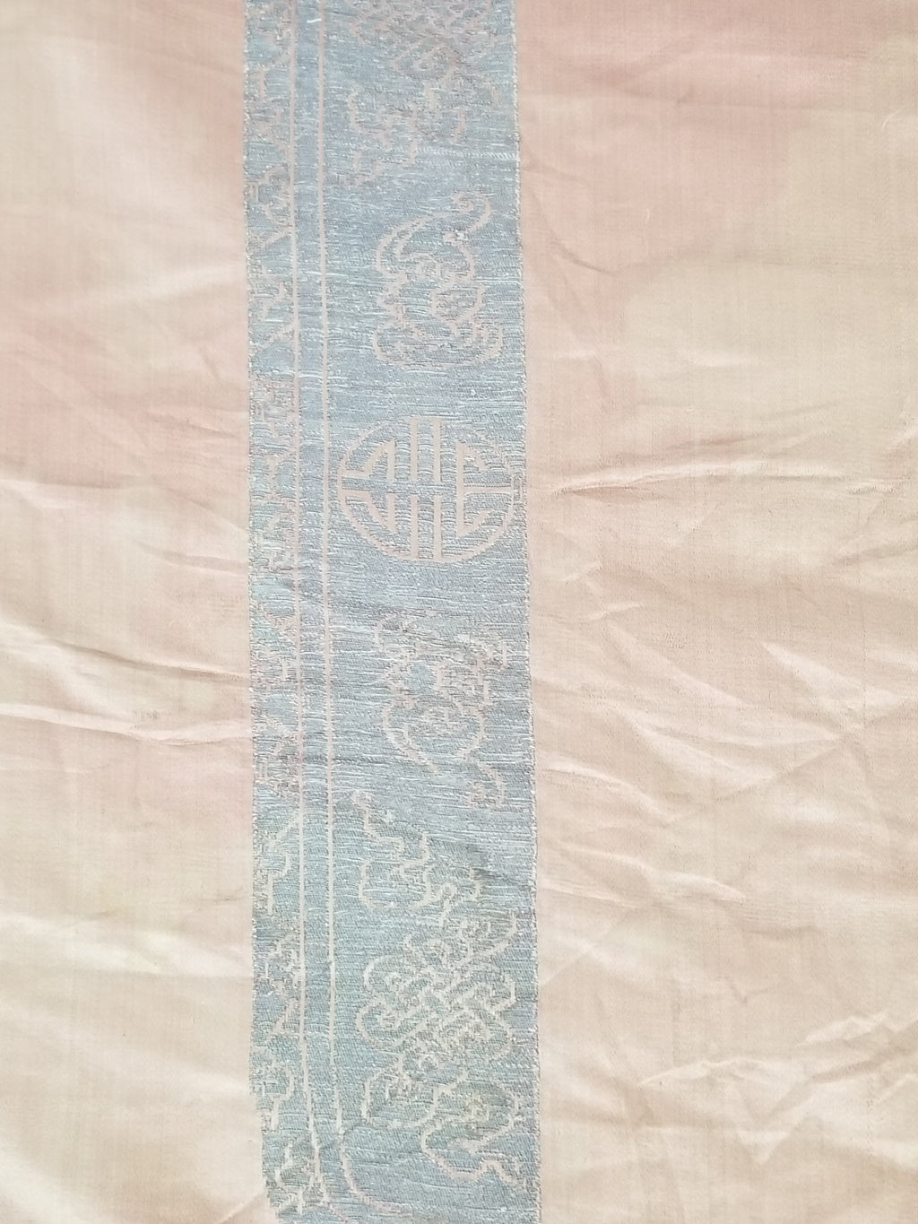 Antique Ming Dyansty Buddhist & Chinese Symbolic Motifs Brocade Textile 315x89cm