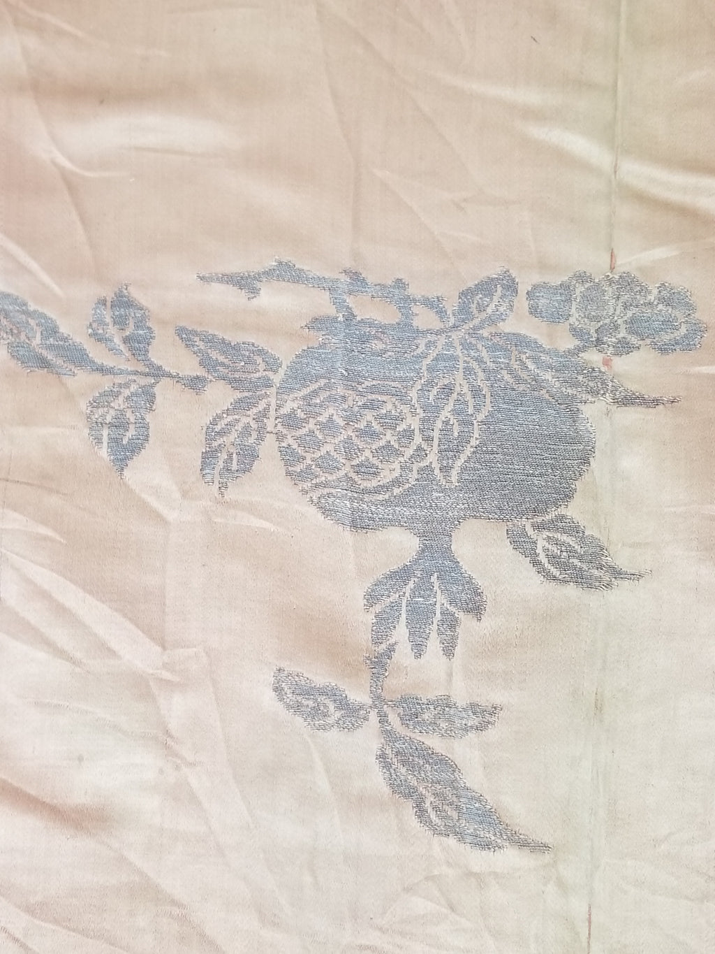 Antique Ming Dyansty Buddhist & Chinese Symbolic Motifs Brocade Textile 315x89cm
