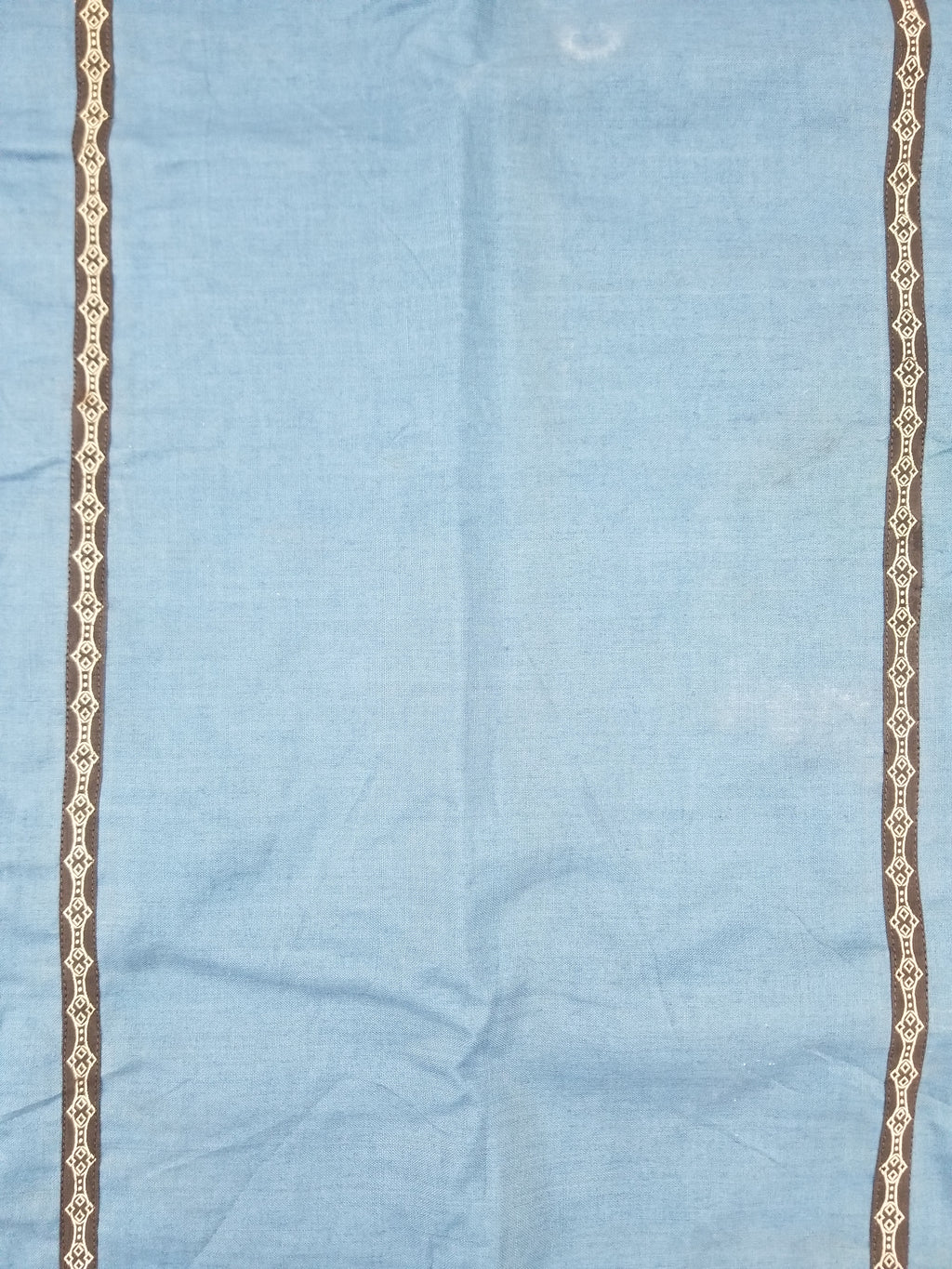 Antique Woven Brocade & Jacquard Altar Cloth with Stylized Floral Motifs 208x92c