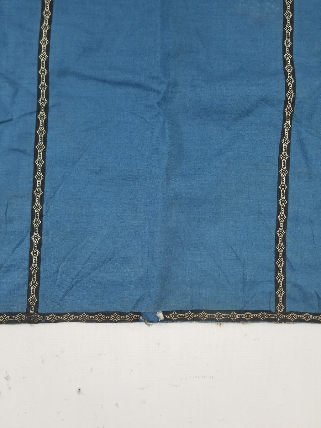 Antique Woven Brocade & Jacquard Altar Cloth with Stylized Floral Motifs 208x92c