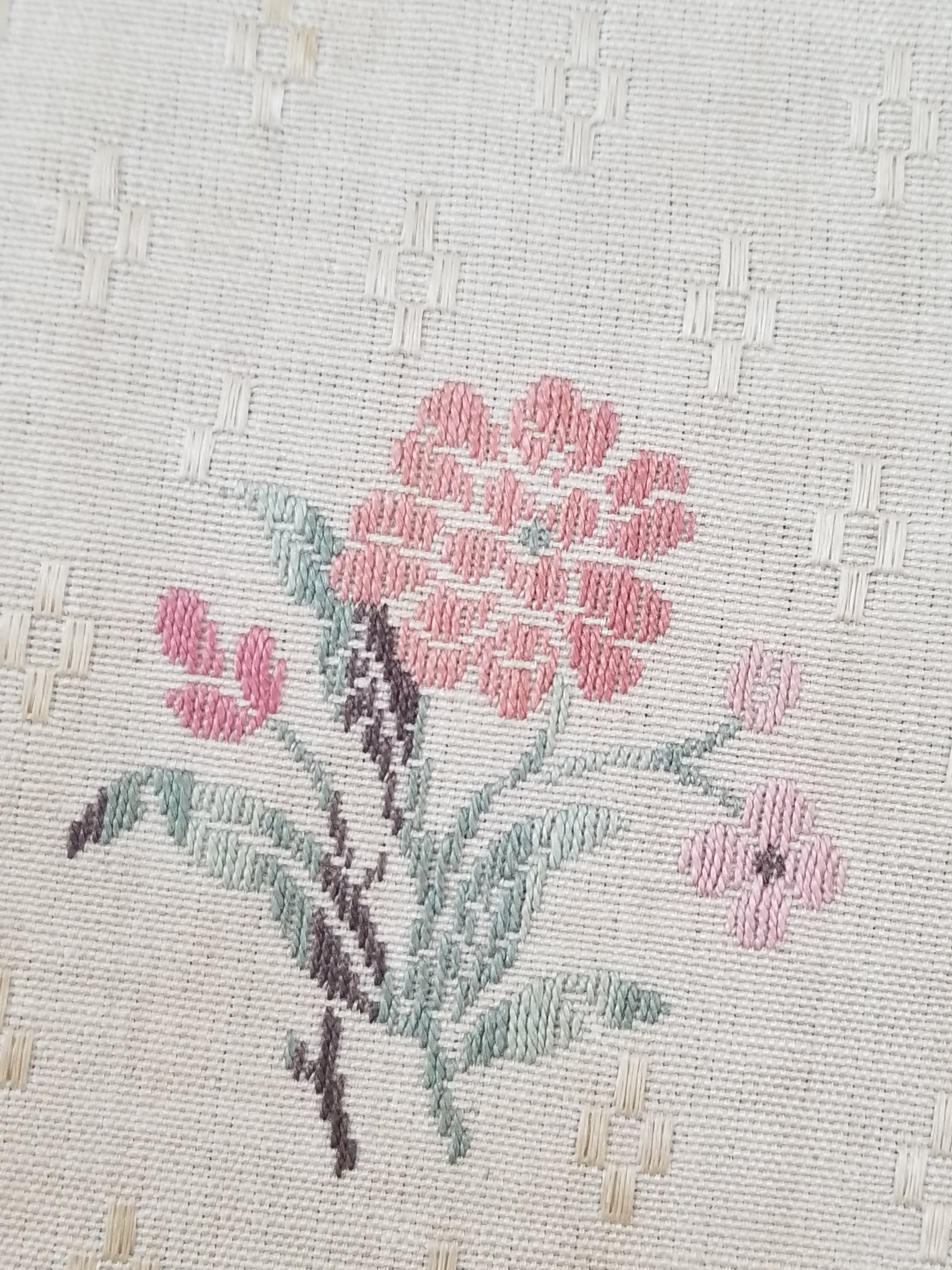 Antique French Floral Brocade Panel 195x46cm