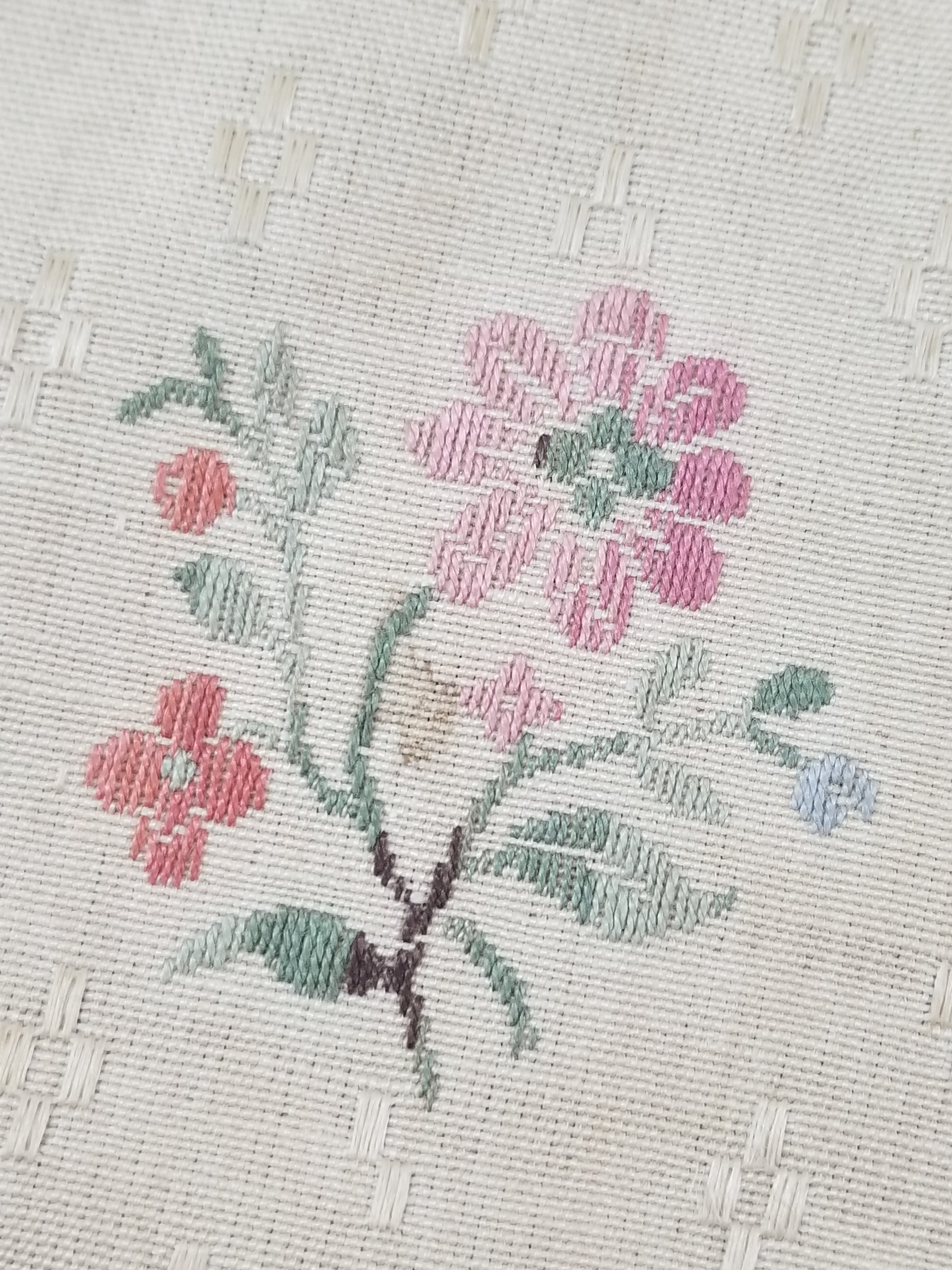 Antique French Floral Brocade Panel 195x46cm