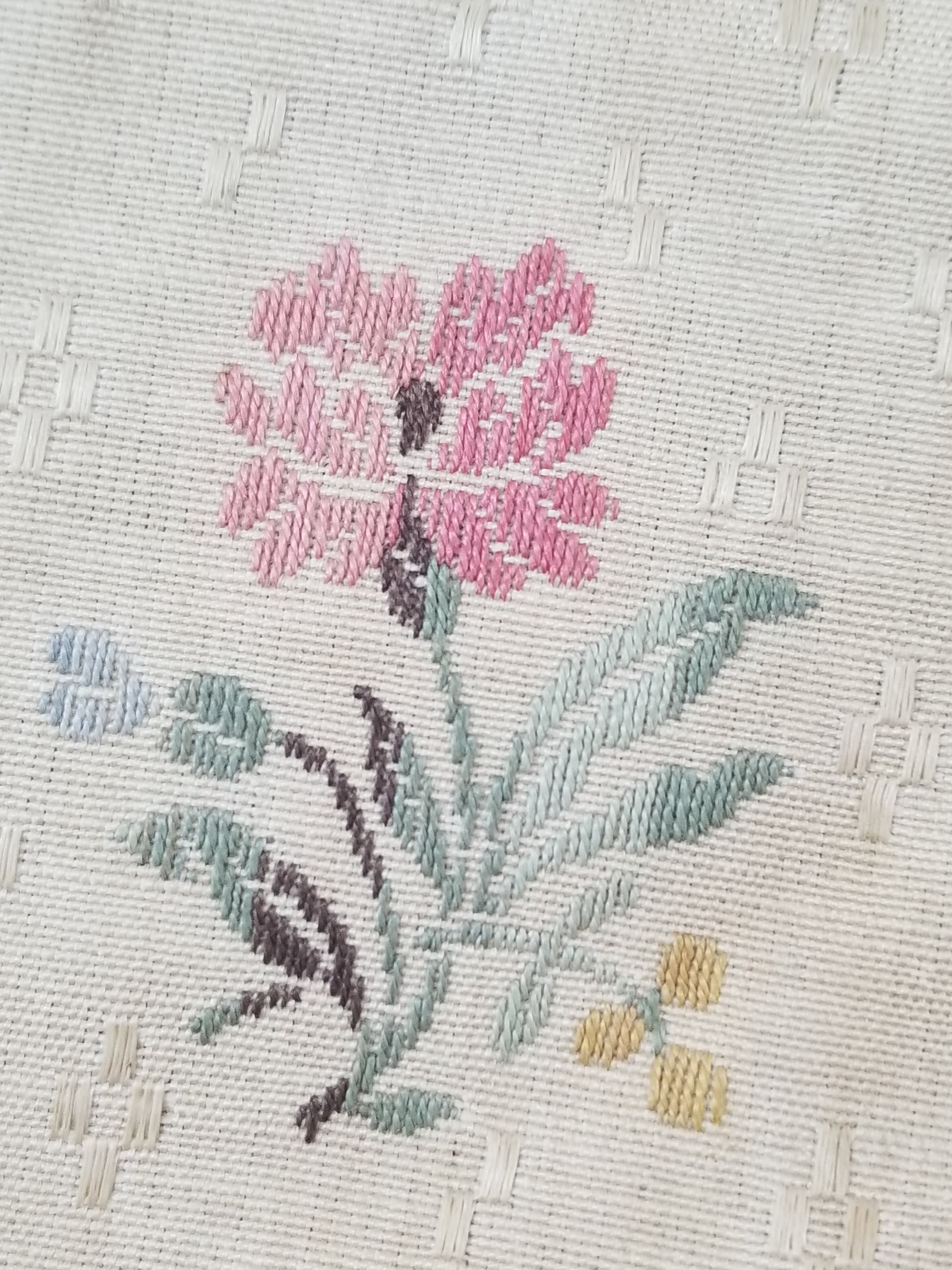 Antique French Floral Brocade Panel 195x46cm