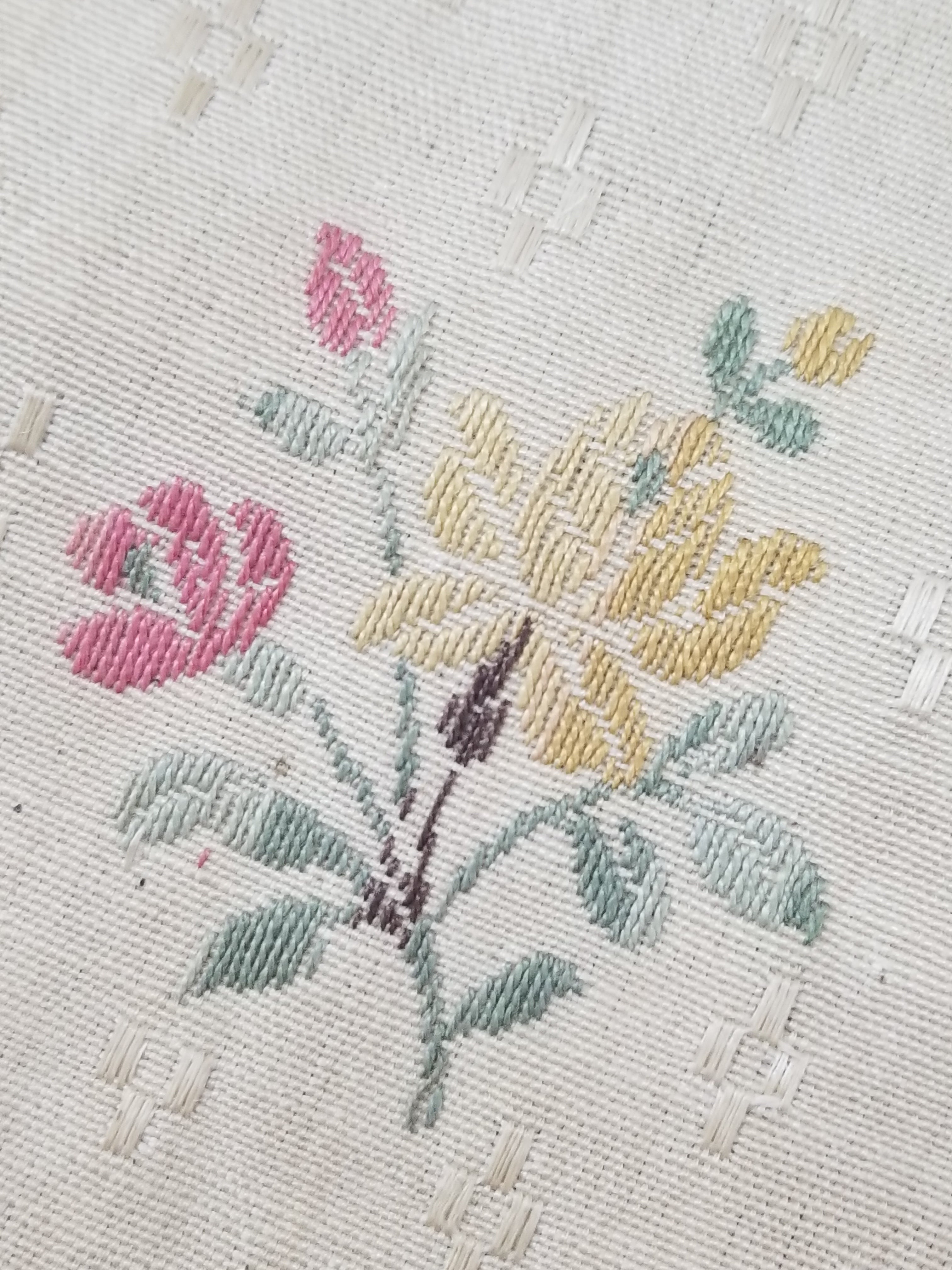 Antique French Floral Brocade Panel 195x46cm