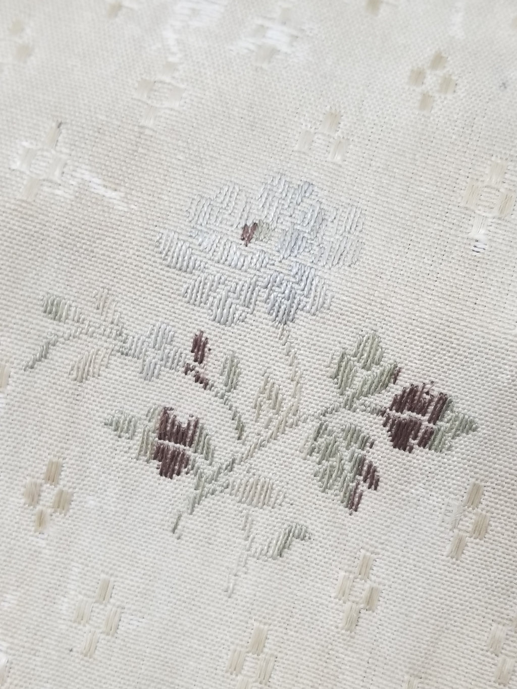 Antique French Floral Brocade Panel 195x46cm