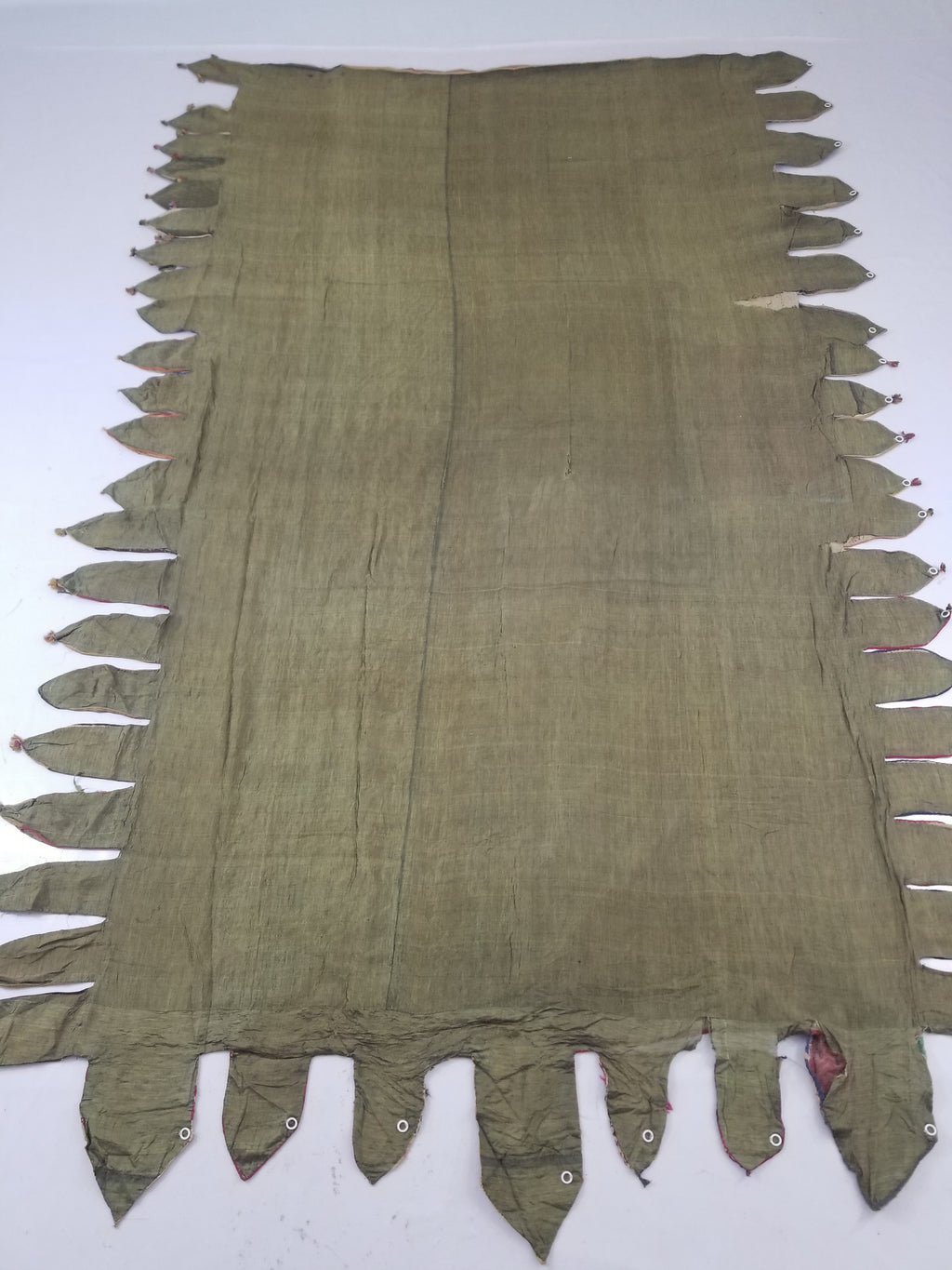 Antique Indian Gujarat Patchwork Hand Embroidered Wall Tapestry 285x180cm