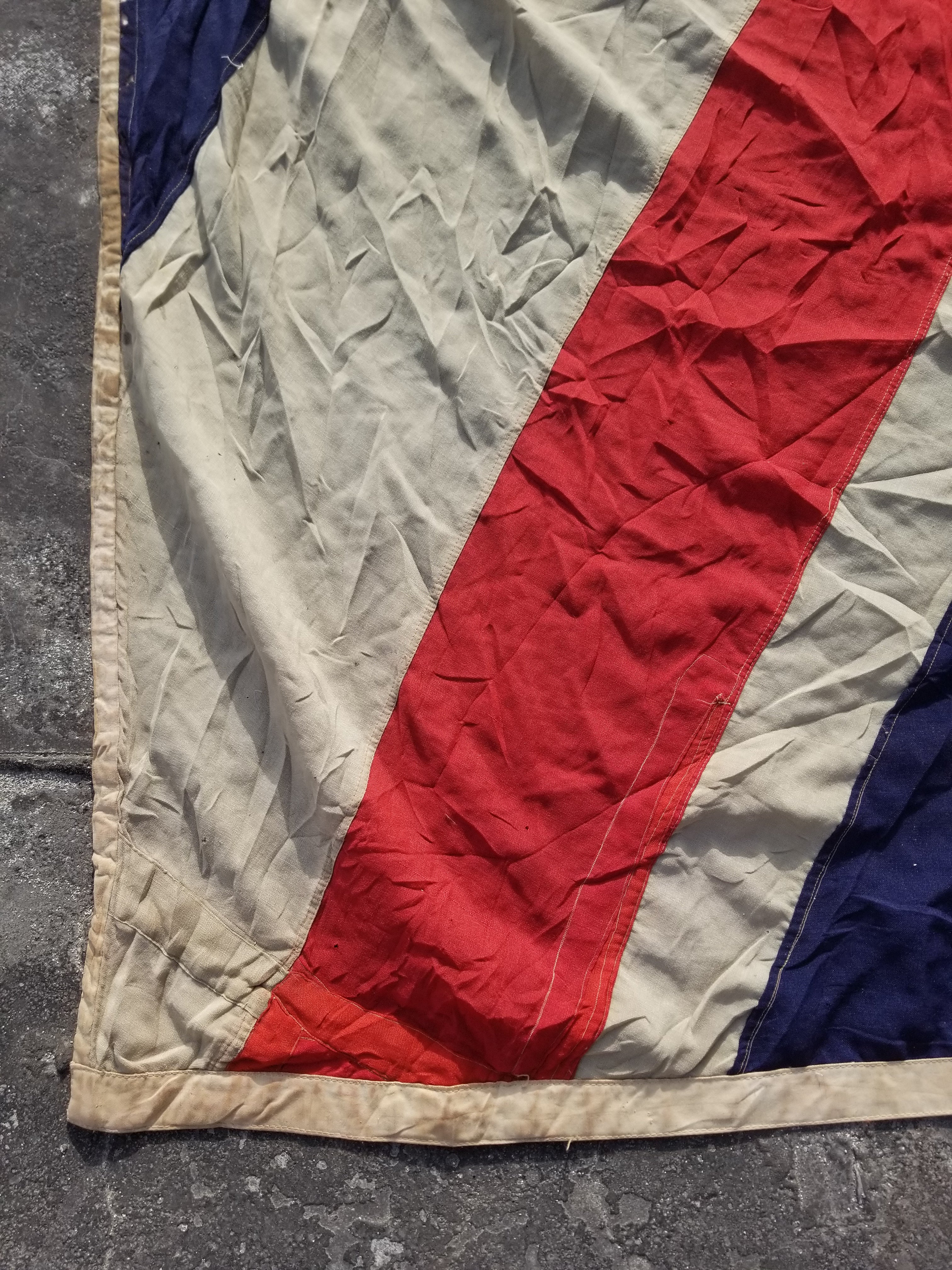 Huge Antique 19thC National Union Jack Flag 698x345cm