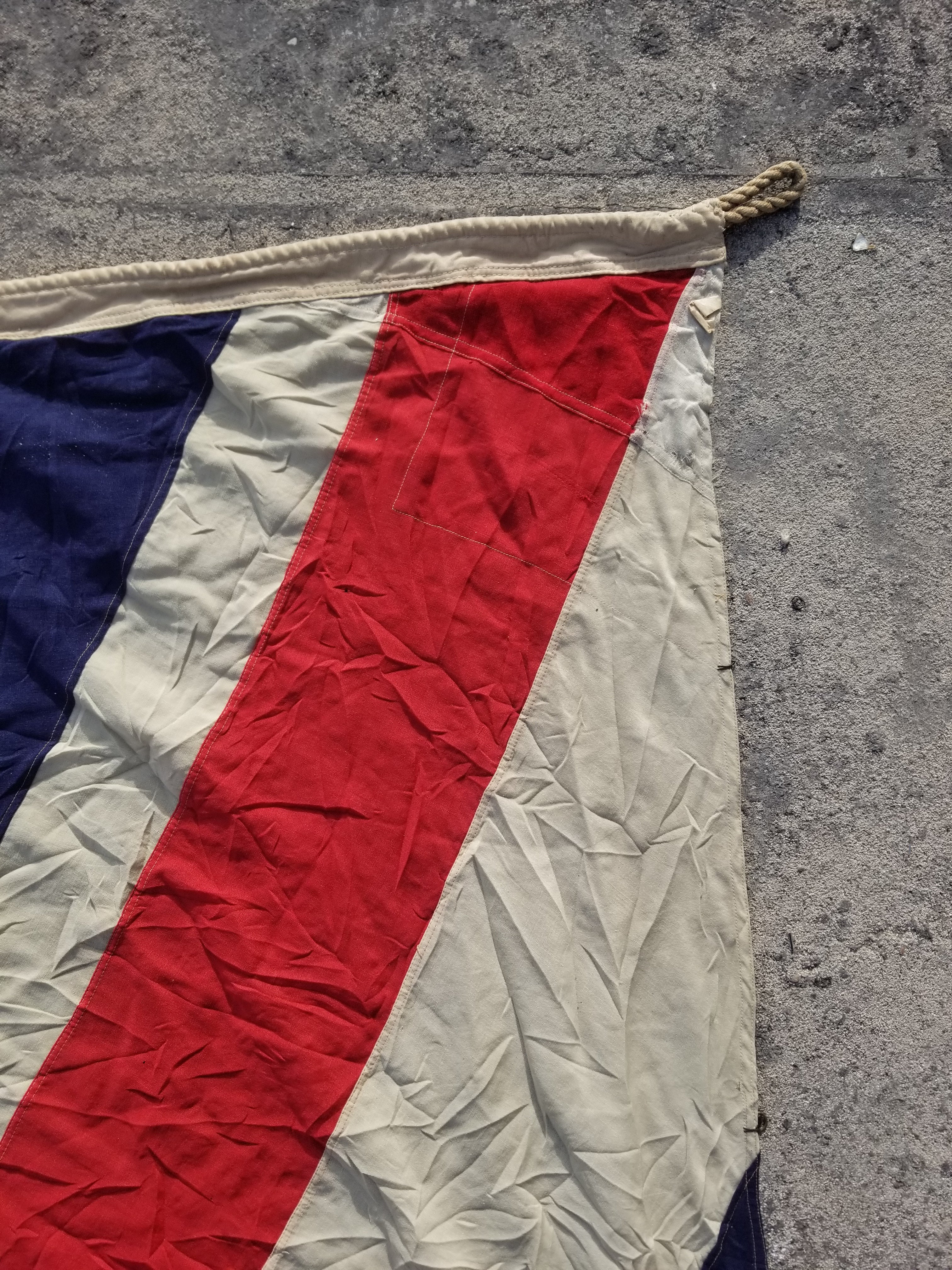 Huge Antique 19thC National Union Jack Flag 698x345cm