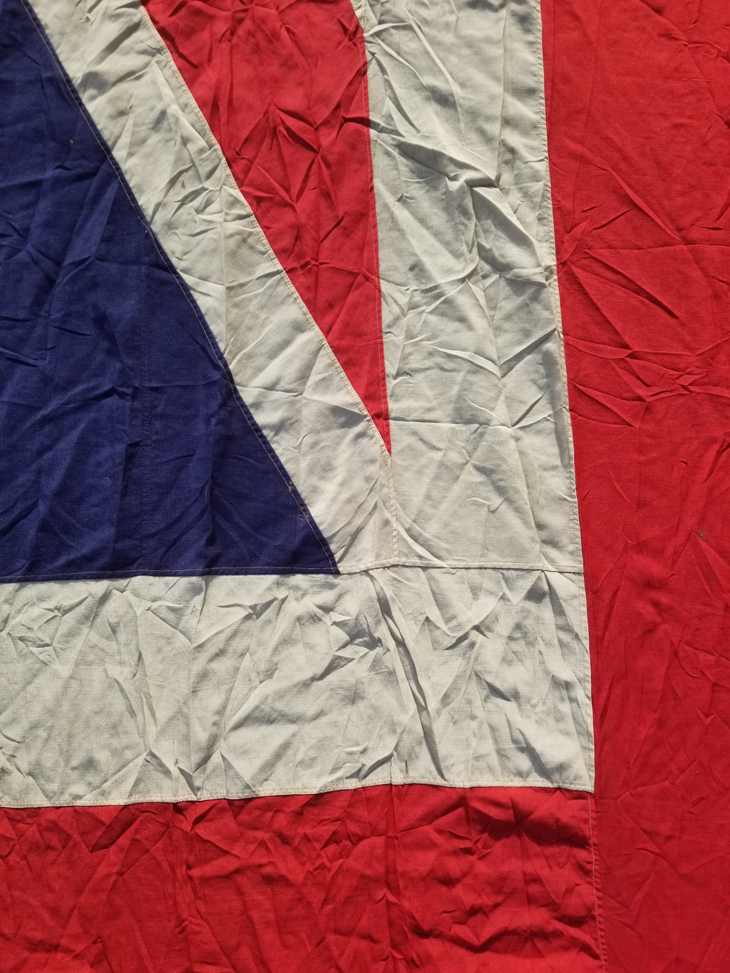Huge Antique 19thC National Union Jack Flag 698x345cm