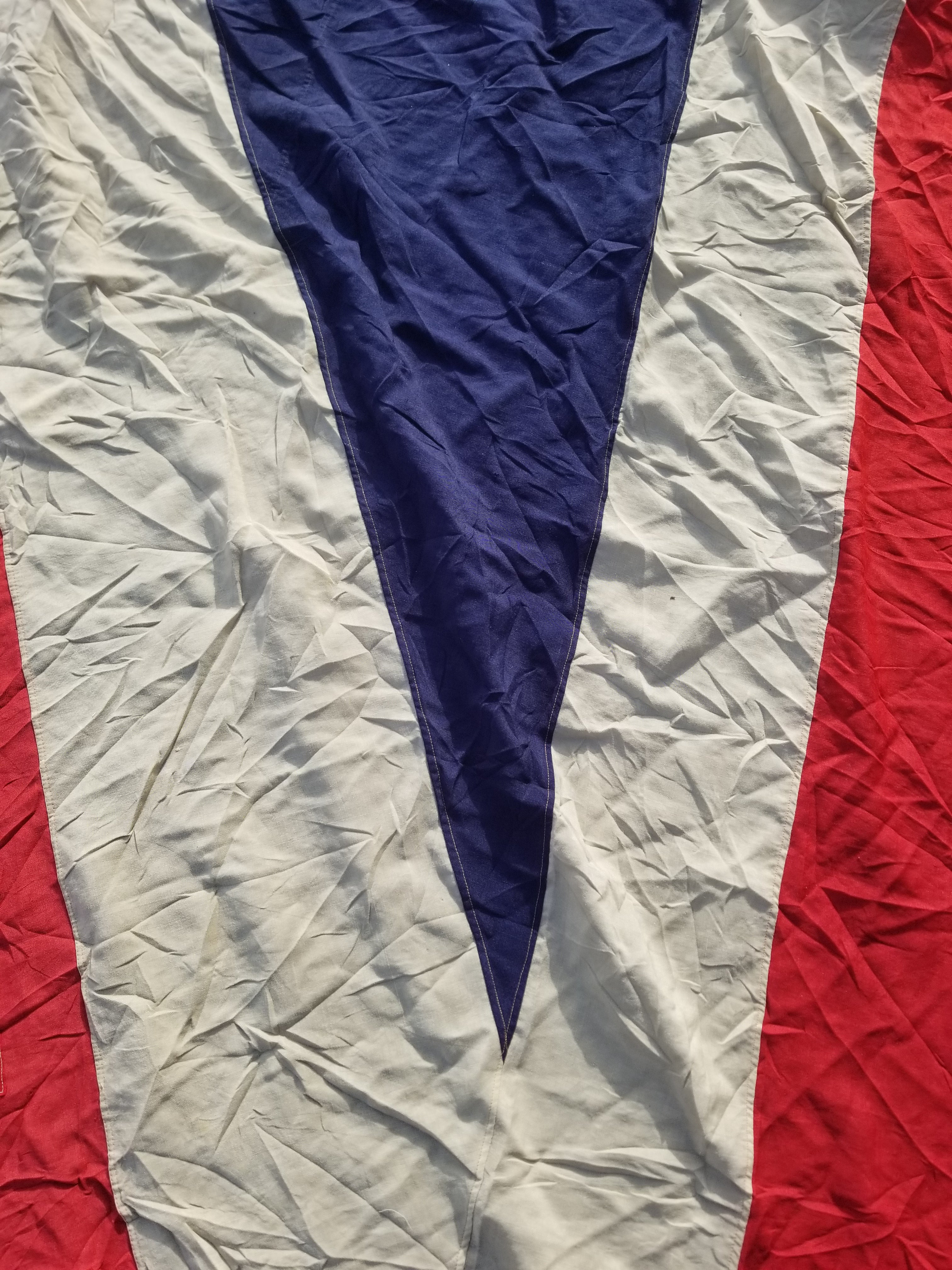 Huge Antique 19thC National Union Jack Flag 698x345cm