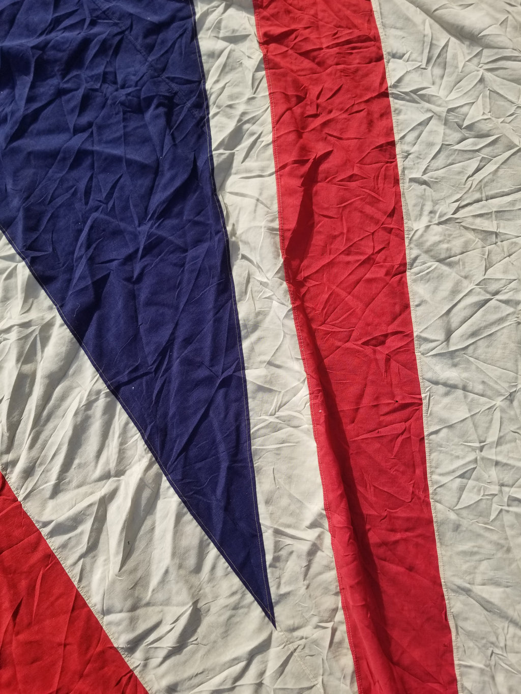 Huge Antique 19thC National Union Jack Flag 698x345cm
