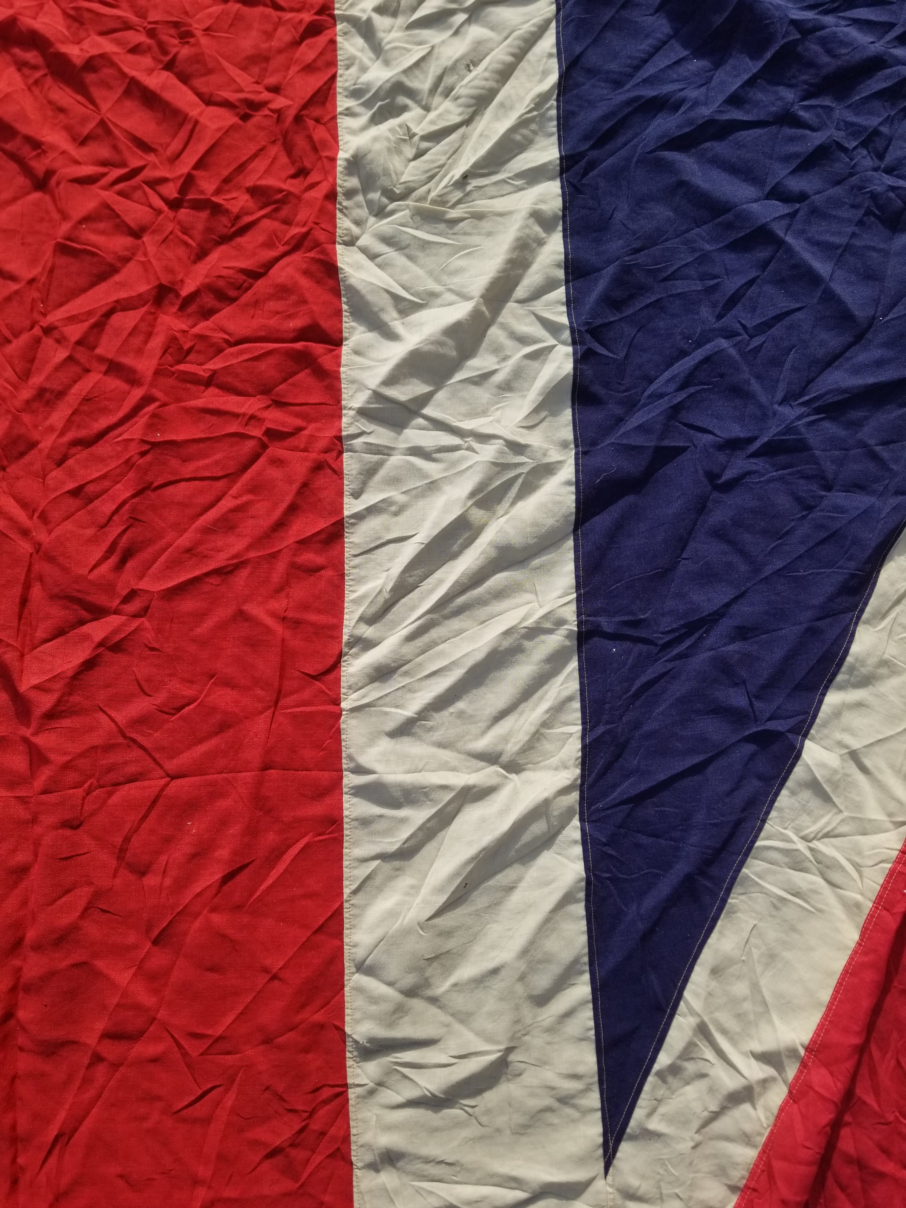 Huge Antique 19thC National Union Jack Flag 698x345cm