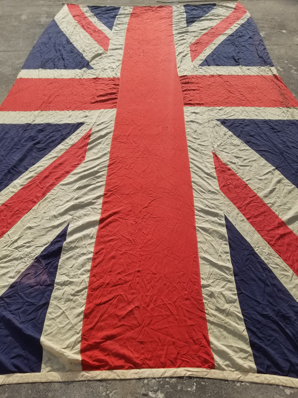 Huge Antique 19thC National Union Jack Flag 698x345cm