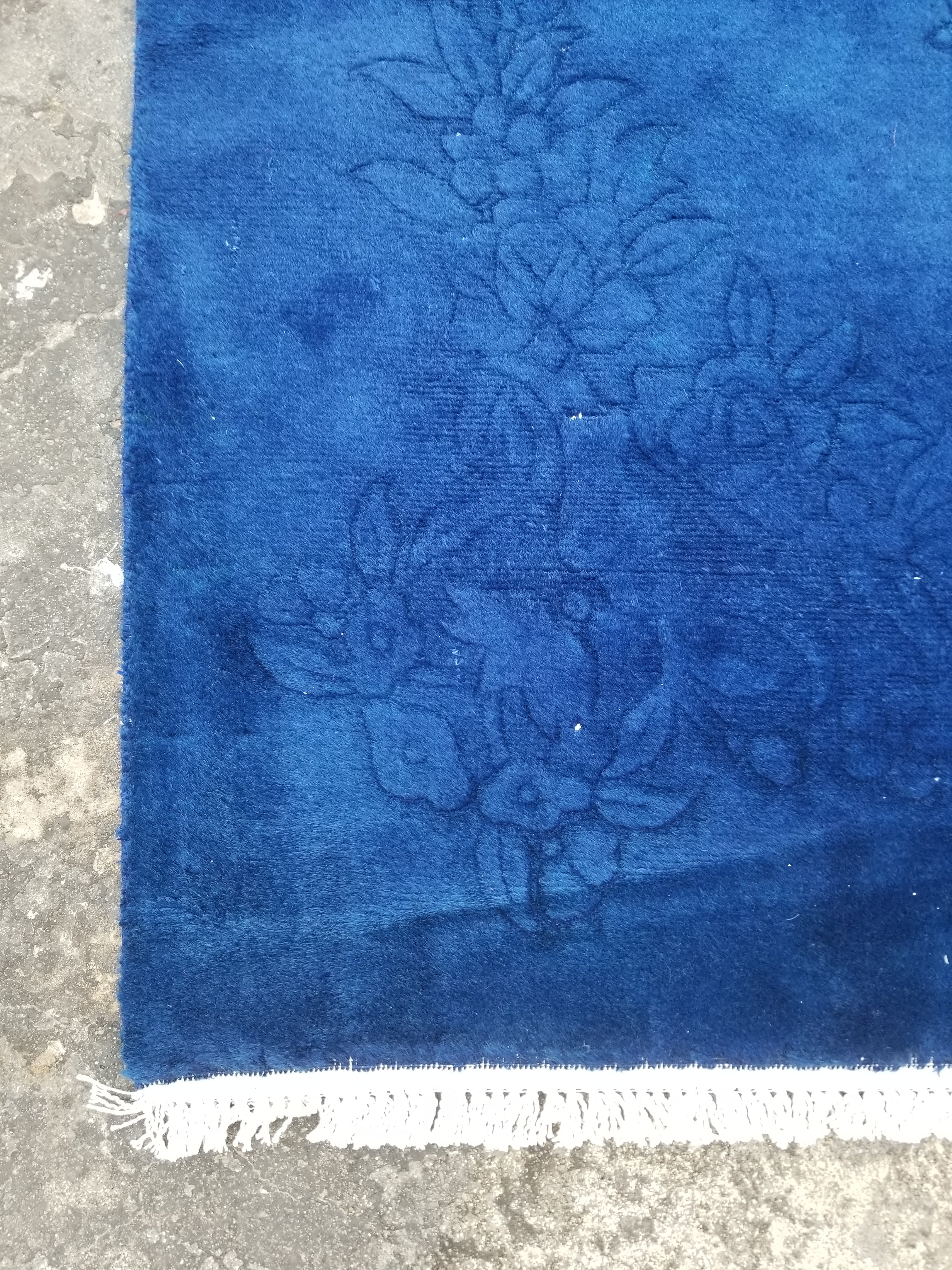 Vintage Traditional Handmade Chinese Art Deco Wool Multicolor Rug 277x182cm