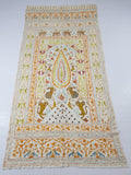 Antique Indian Mythical & Natural Motifs Crewel Embroidered Tapestry 253x124cm