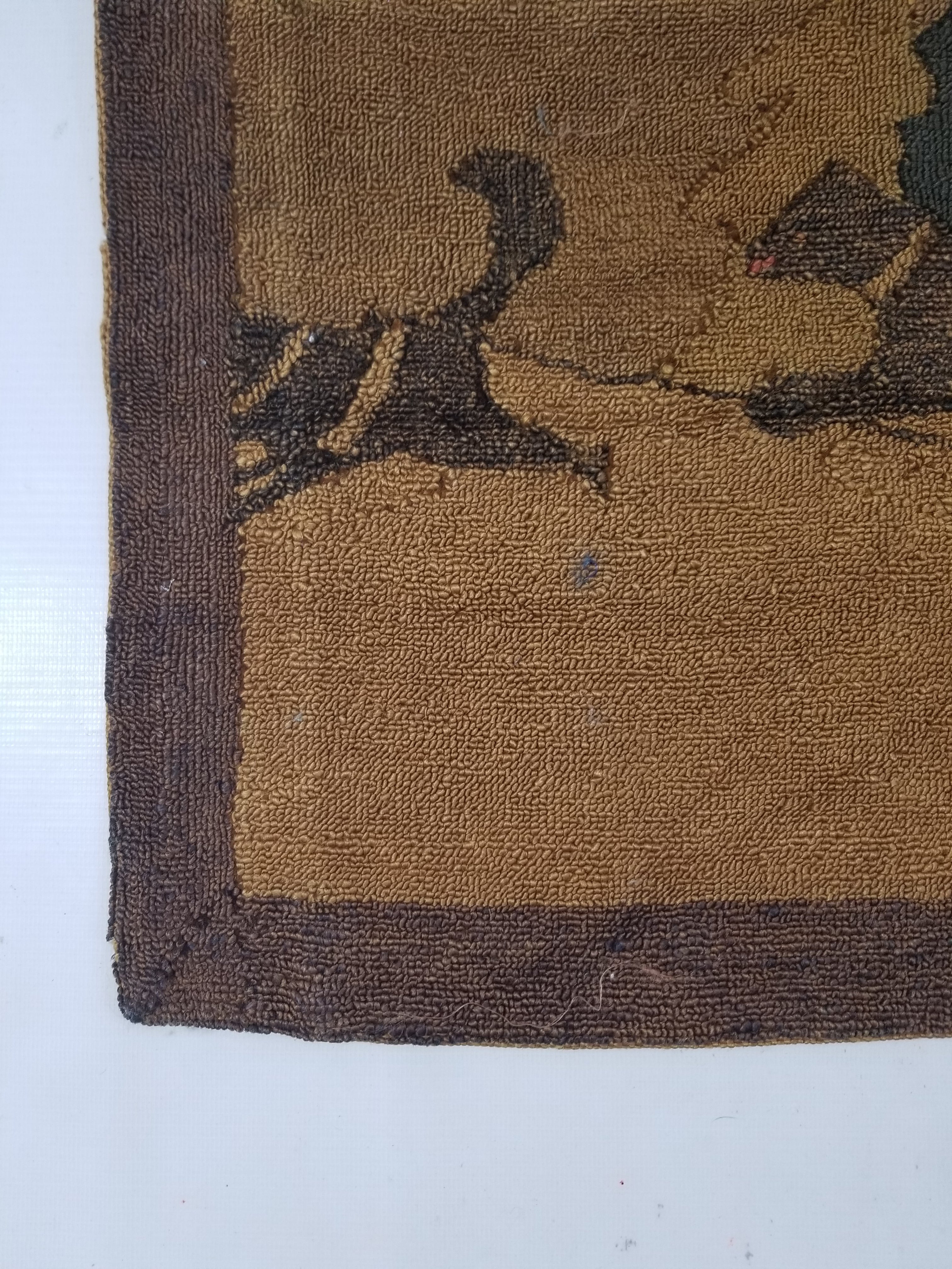 Vintage Handmade Dog Sledding Through the Wilderness Wall Tapestry 124x38cm