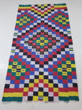 Vintage African Handwoven Ewe Kente Cloth - Ghana Ceremonial Textile 212x119cm
